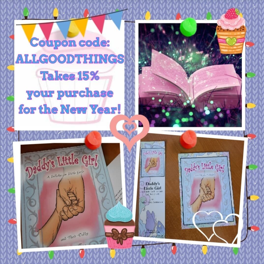 PROMO DAY FOR 2021 ❤🧁❤
Let's WELCOME in 2022 with a Promo Coupon Code! 
&quot;ALLGOODTHINGS&quot; will take 15% of the book or combo package!
check us out at www.CupcakesCollection.com
