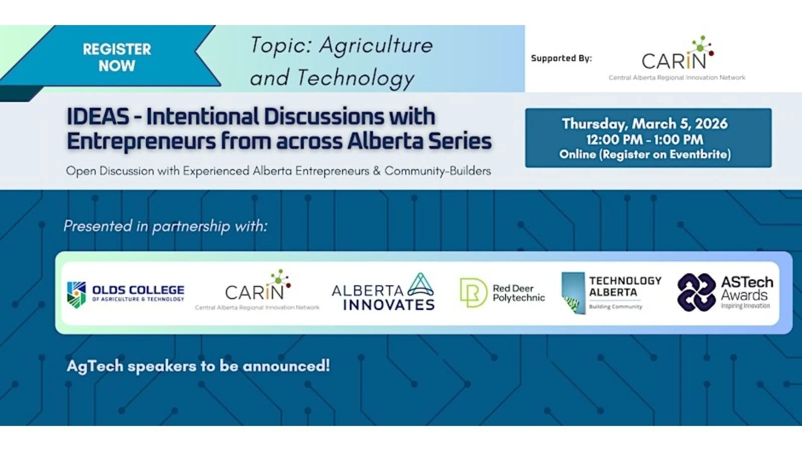 Intentional Discussions with Entrepreneurs from across Alberta Series