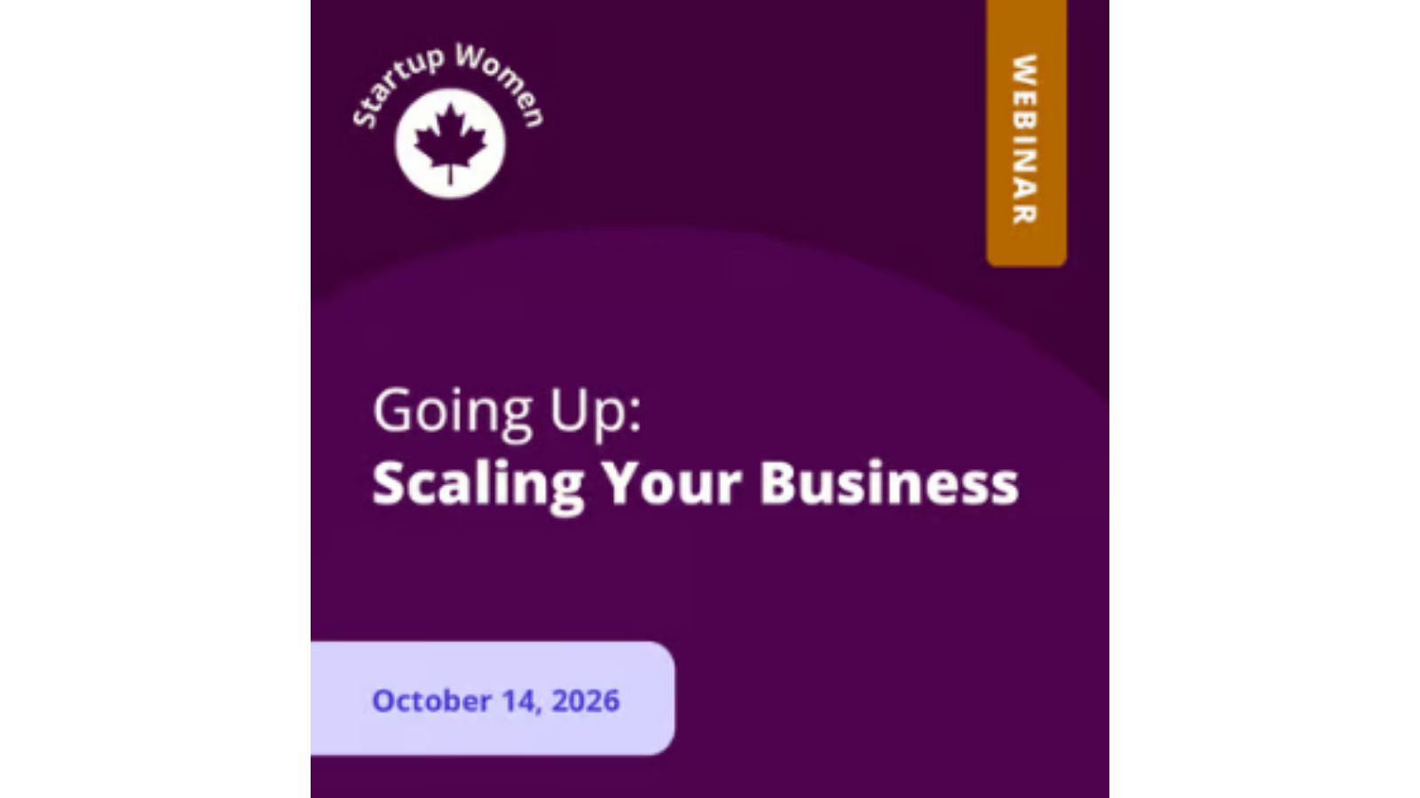 Going up: Scaling Your Business | Startup Women 2026