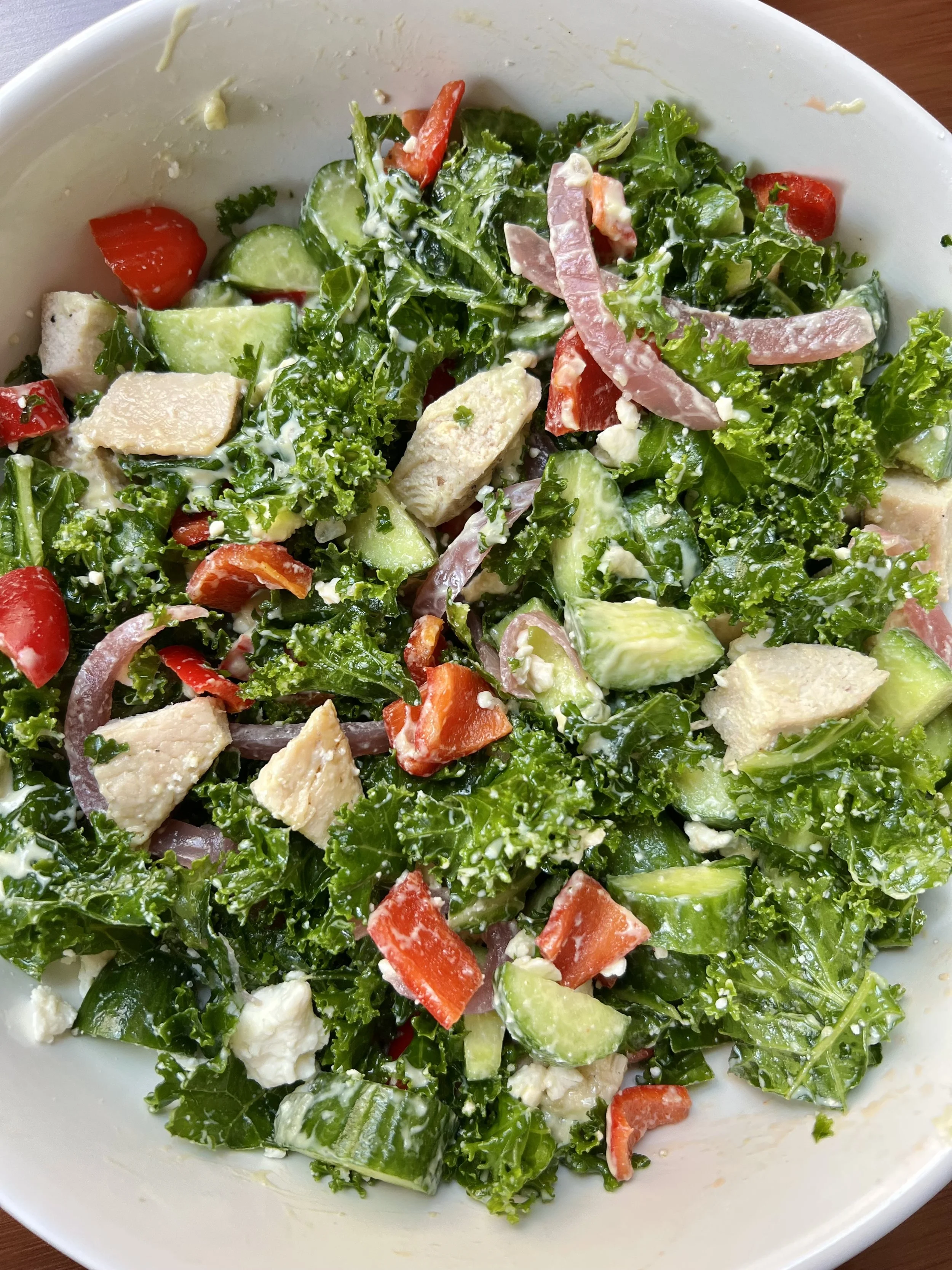Kale Greek Salad