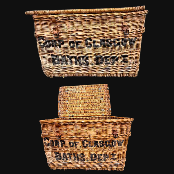 Large Vintage Wicker Basket