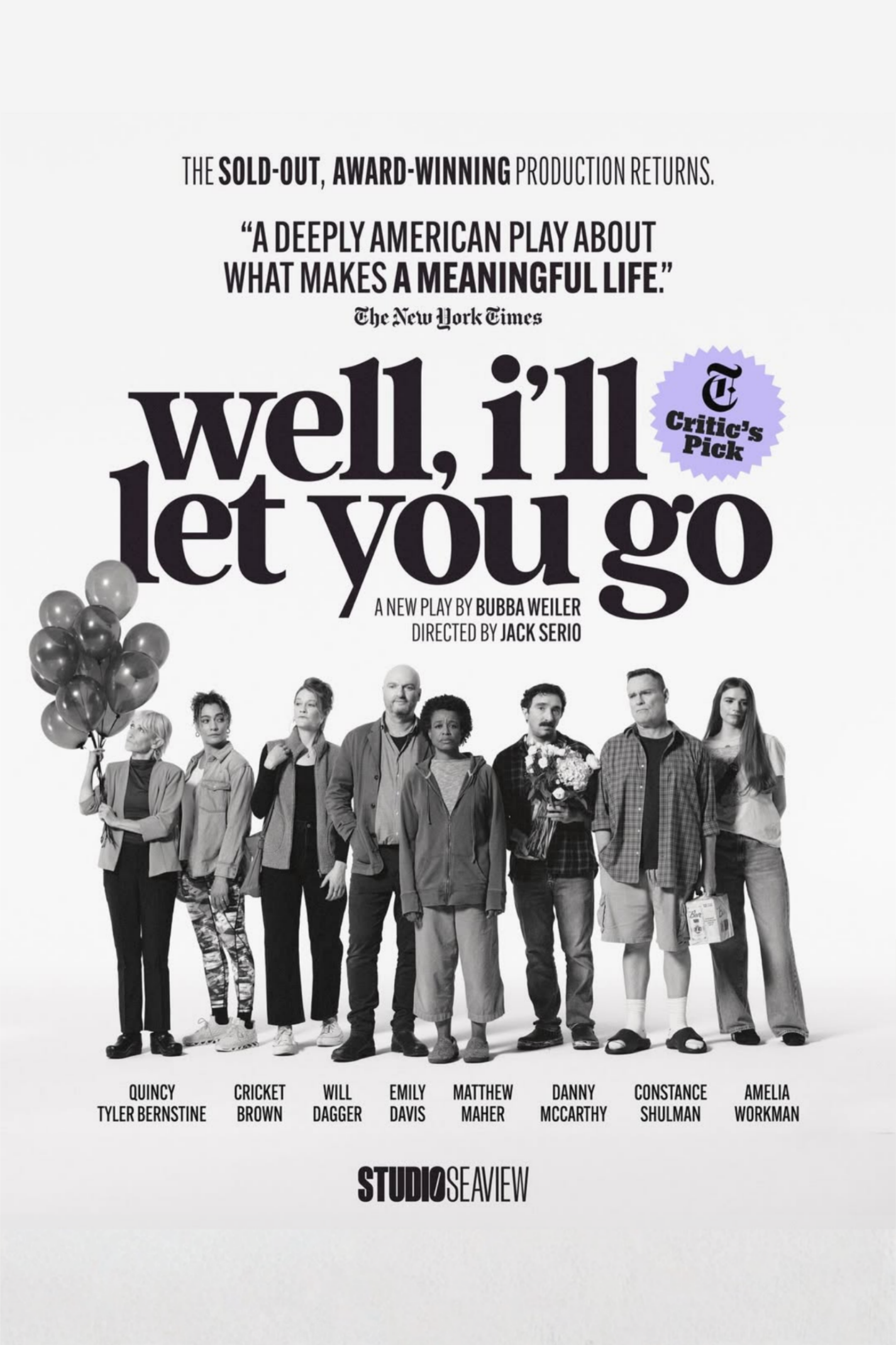  WELL, I'LL LET YOU GO 
 
Co-Producer 
  April 30, 2026   
(Studio Seaview, NYC)  