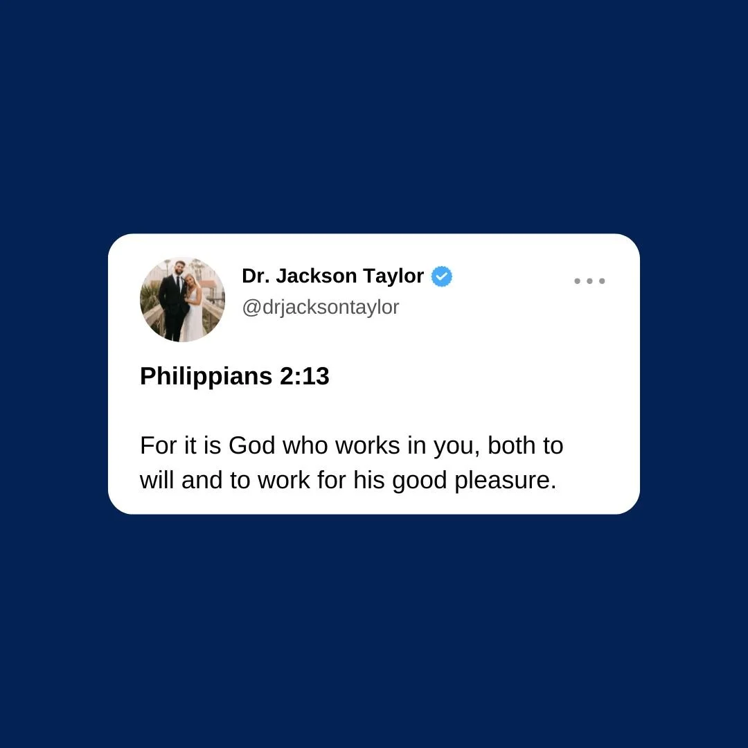 Lord, remind me that it is You who works in me&mdash;shaping my desires and driving my actions for Your good pleasure. Align my will with Yours, strengthen my hands for the work ahead, and let everything I do bring honor to Your name. Amen.