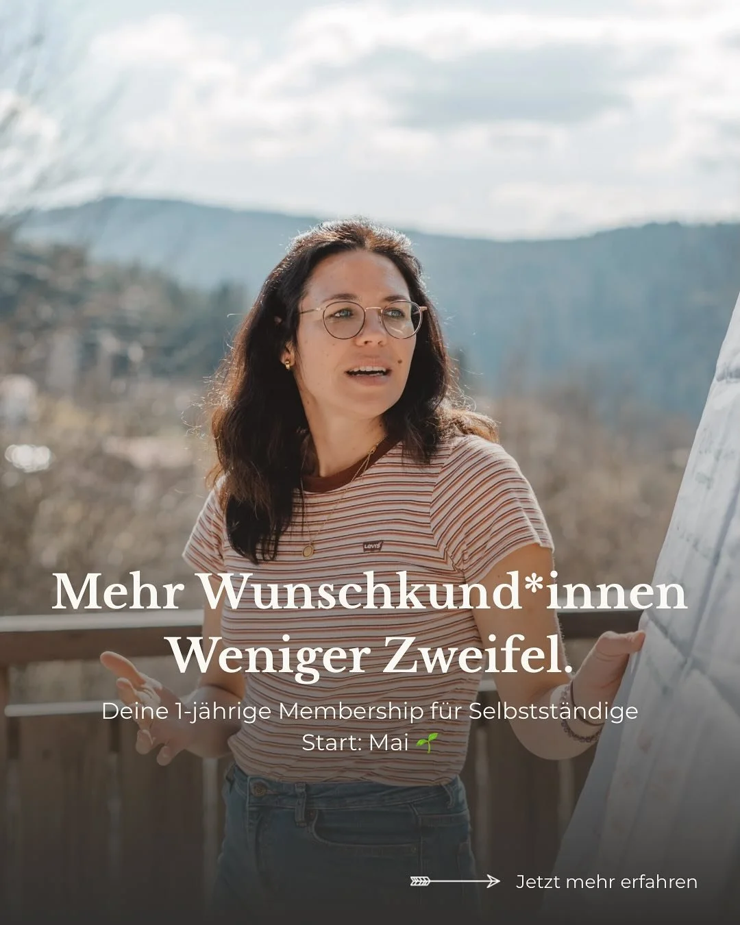 Im Mai &ouml;ffnet meine Membership wieder ihre T&uuml;ren! ✨

Diese 1-j&auml;hrige Reise richtet sich an Selbstst&auml;ndige, die ihre Wunschkundinnen nicht nur erreichen, sondern in begeisterte K&auml;uferinnen verwandeln m&ouml;chten. 💫

📆 Wir t