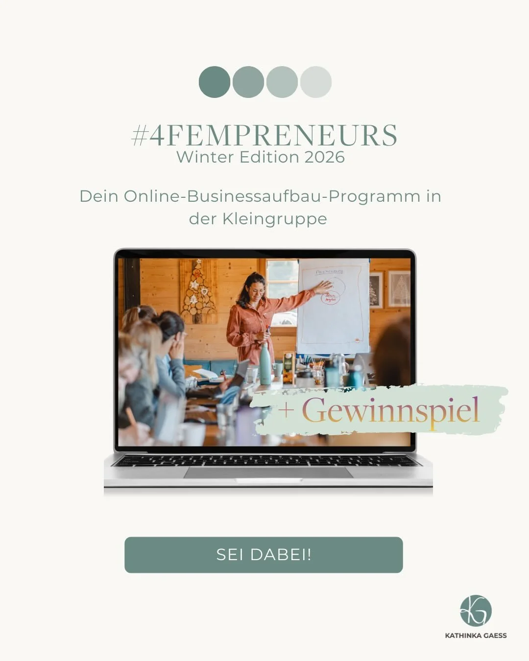 Du tr&auml;umst davon, dein eigenes Business selbstbewusst aufzubauen &ndash; mit Klarheit, Struktur und einer Community, die dich tr&auml;gt? 💫
Dann ist das #4Fempreneurs Gruppencoaching genau das Richtige f&uuml;r dich!

In den Slides erf&auml;hrs