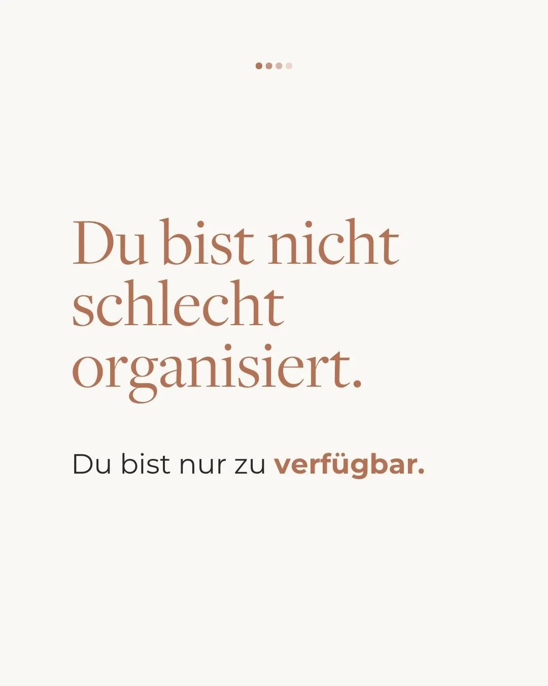 Du versuchst, alles im Griff zu behalten.

Nachrichten.
Anfragen.
Kunden.
Ideen.

Und vielleicht f&uuml;hlt es sich sogar professionell an, immer erreichbar zu sein.

Aber was, wenn genau das dein Wachstum bremst?

Ich habe dazu heute etwas Klareres 