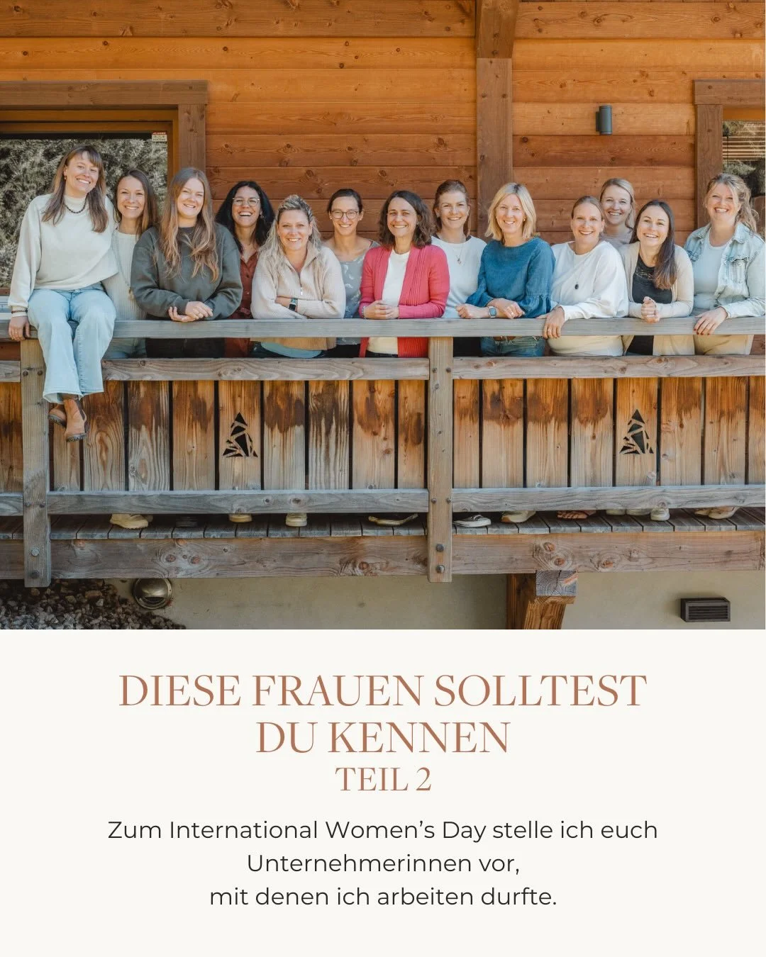Zum International Women&rsquo;s Day m&ouml;chte ich heute Unternehmerinnen sichtbar machen, mit denen ich arbeiten durfte.

Im ersten Post habe ich bereits einige Frauen aus meiner Community vorgestellt &ndash; hier kommt eine weitere Runde.

Frauen,