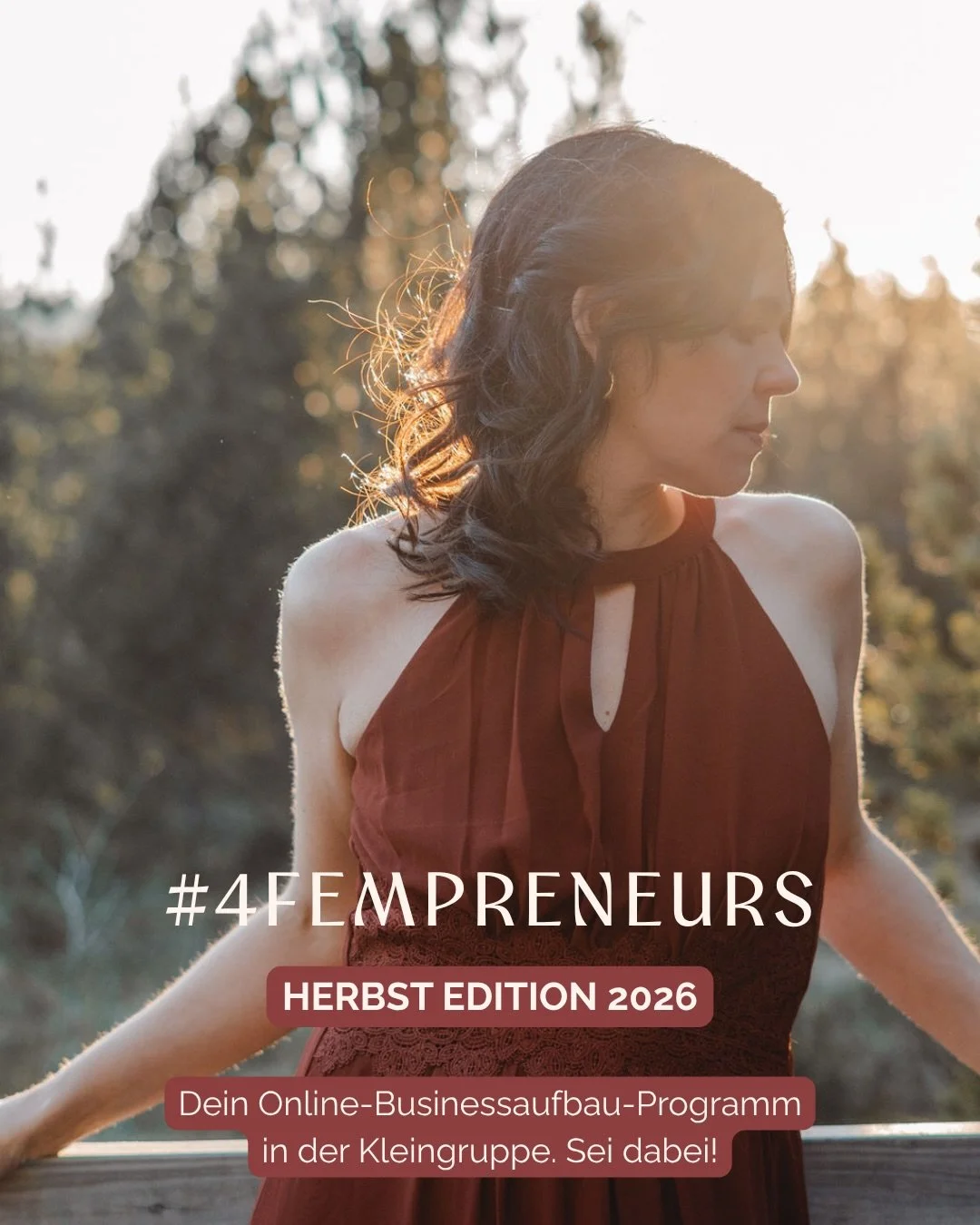 Es ist soweit: Die neue Runde #4Fempreneurs startet. 🌿
F&uuml;nf Monate, vier Frauen, ein Business, das zu deinem Leben passt.

Wenn du gerade dar&uuml;ber nachdenkst, dich selbstst&auml;ndig zu machen oder schon angefangen hast und merkst, dass dir