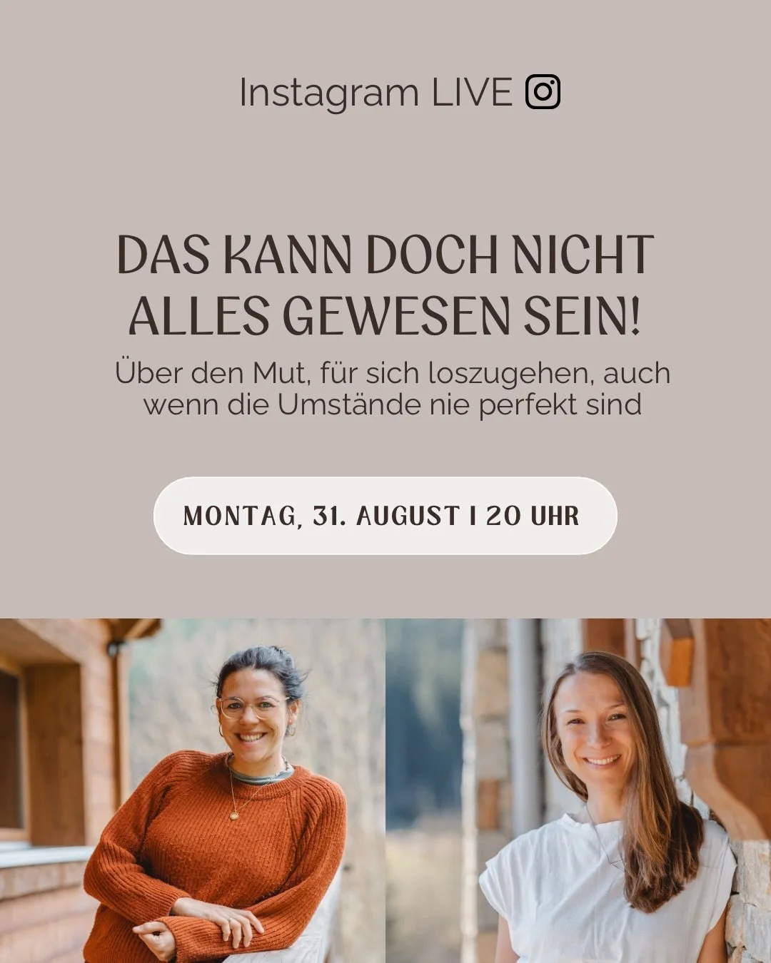 Es gibt diesen Moment, in dem man merkt: So soll es nicht weitergehen. 🌿
Und direkt danach kommt der zweite Gedanke, der alles wieder zunichte macht: Jetzt geht das nicht. Nicht in dieser Lebensphase.

Dieses Live ist f&uuml;r dich, wenn du&hellip;
