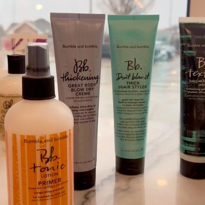 This month only &amp; while supplies last receive a free styler with the purchase of any Bumble &amp; Bumble shampoo and conditioner set.

Not sure which products are right for you? Ask your stylist for personalized recommendations, or feel free to s
