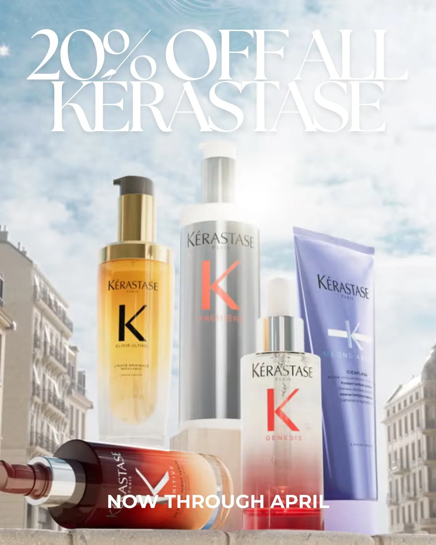 This has never happened before&hellip; and it starts TODAY 👀

K&eacute;rastase Friends &amp; Family Sale is open to everyone 🤍
Enjoy 20% off all K&eacute;rastase and yes, we&rsquo;re keeping it going all month long through April 🛒

If you have an 