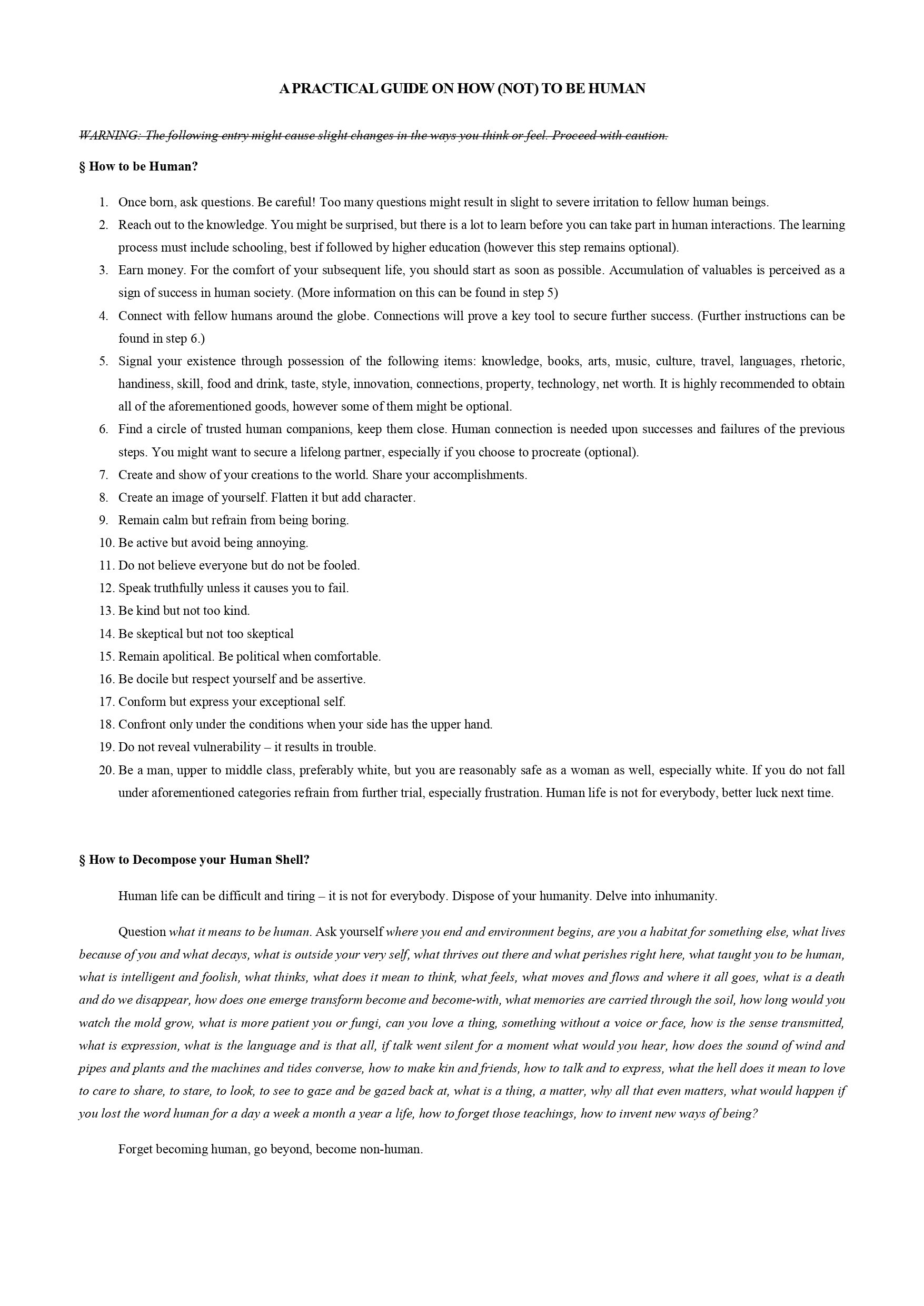 A Practical Guide on how (not) to be Human_page-0001.jpg