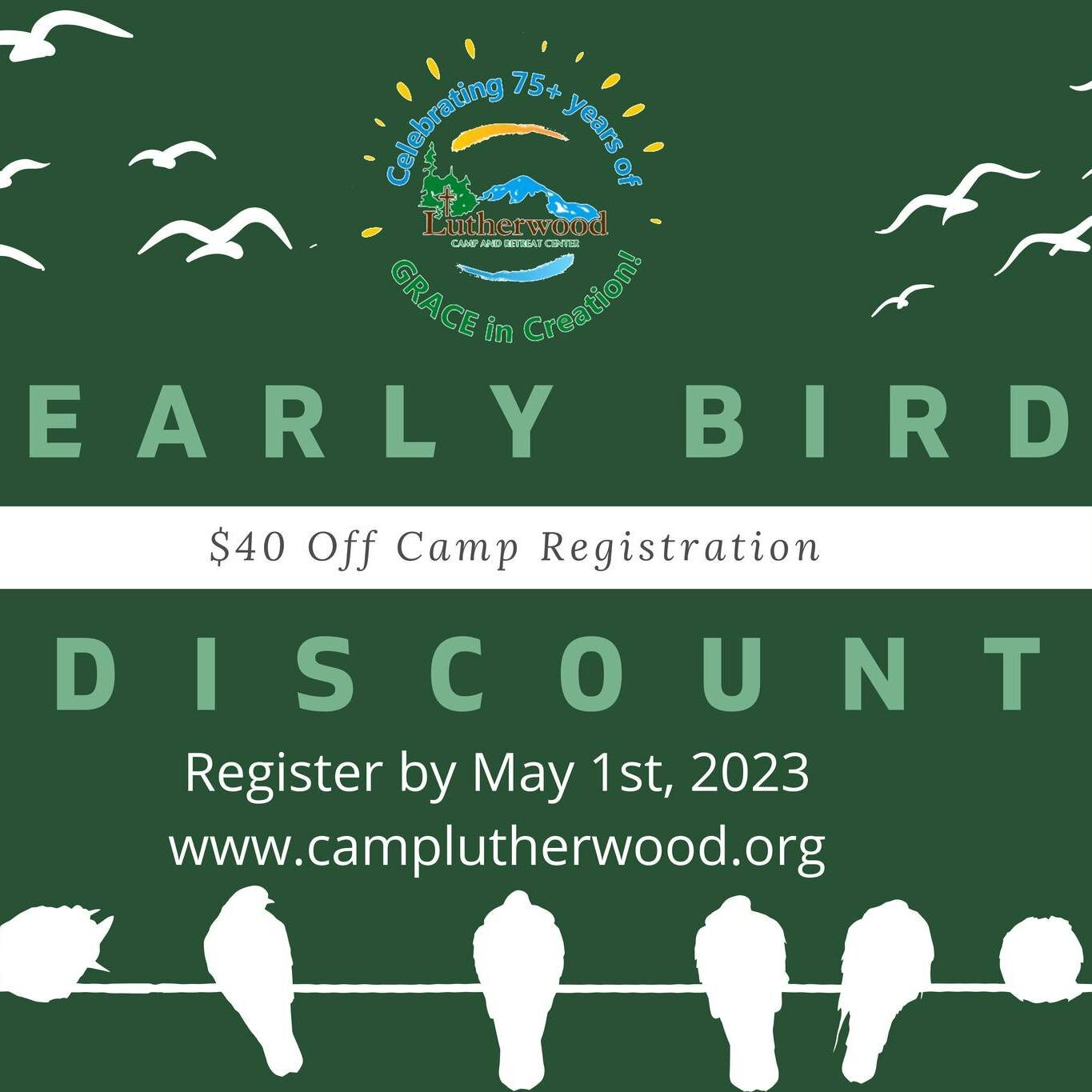 Register for summer camp now and take advantage of one of our promotional discounts to save money on camp this year! Learn more at https://www.camplutherwood.org/summercamp #summercamp2023 #summer #summercamp #washingtonstate #pnw #washington #luther