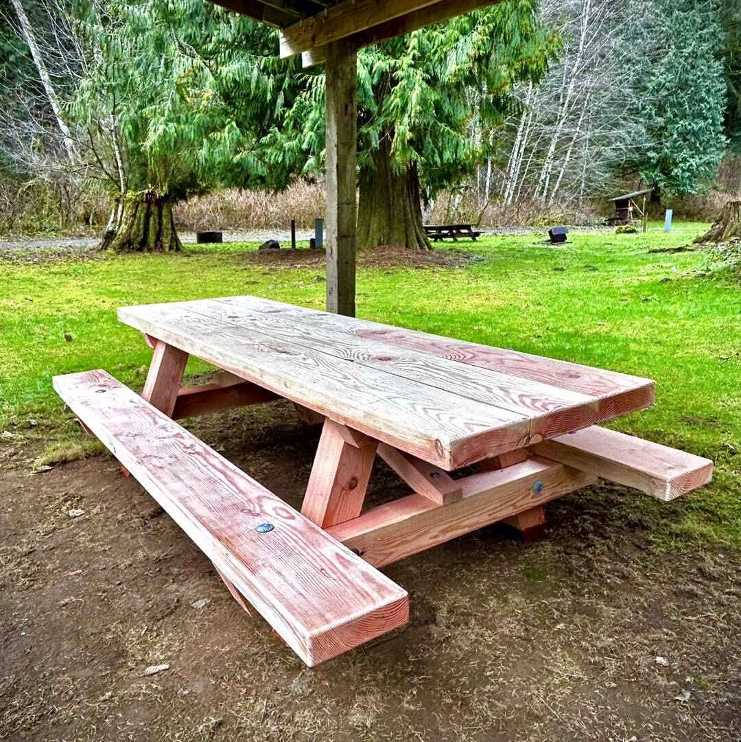 A huge thank you to Eagle Scout Troop 46 for donating this lovely picnic table! #Lutherwood #lakesamish #lutherwood75 #washington #pnw #washingtonstate #summercamp #summer #summercamp2023