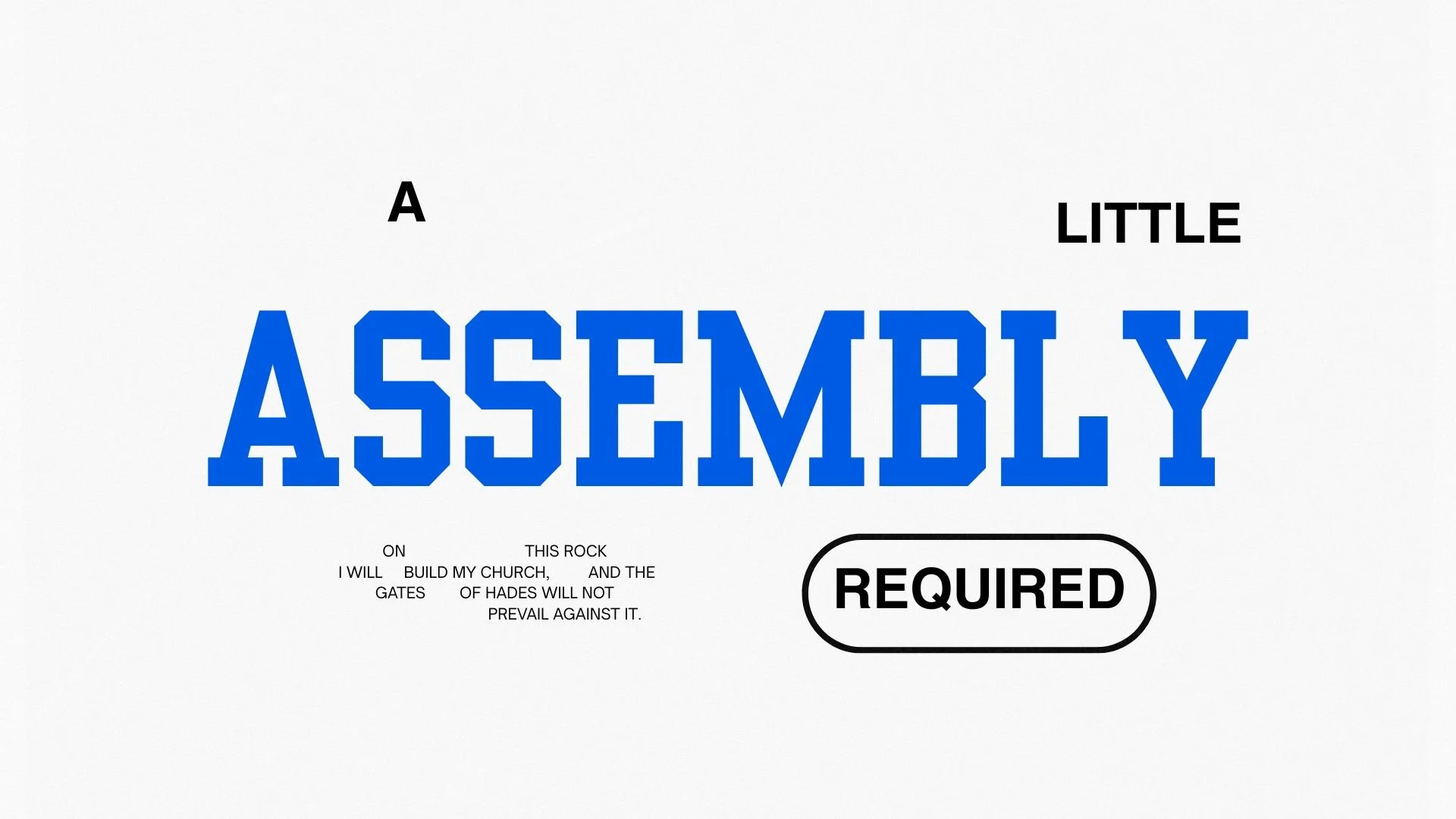 Assembly required: prayer - guide