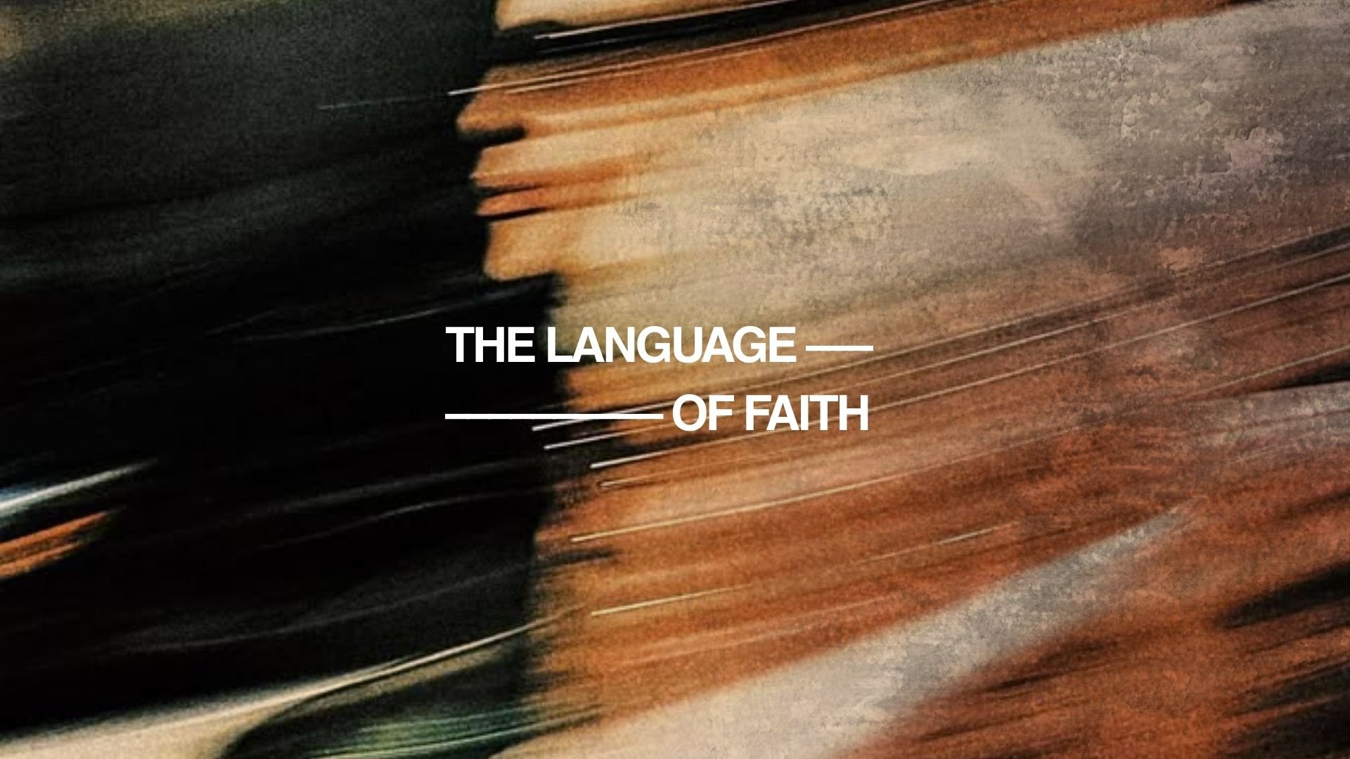 the Language of faith: holiness - guide