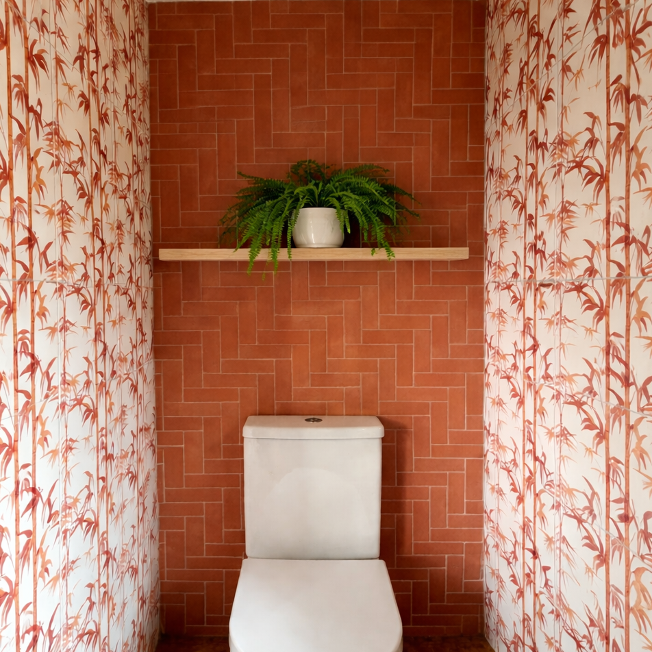 Small Toilet, Bold Tiles: Why Playing Safe Isn’t Always Best