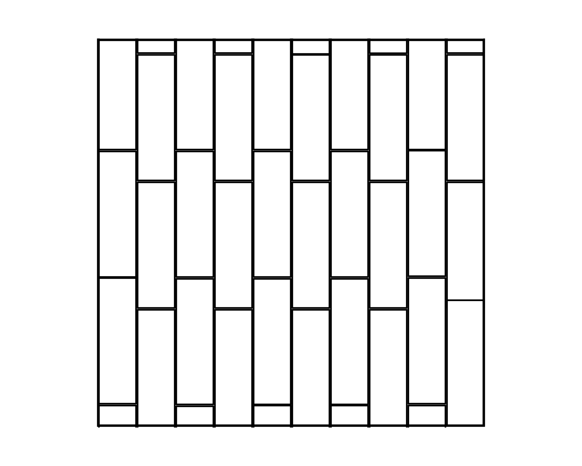 Soldier Stacked Offset Vertical 