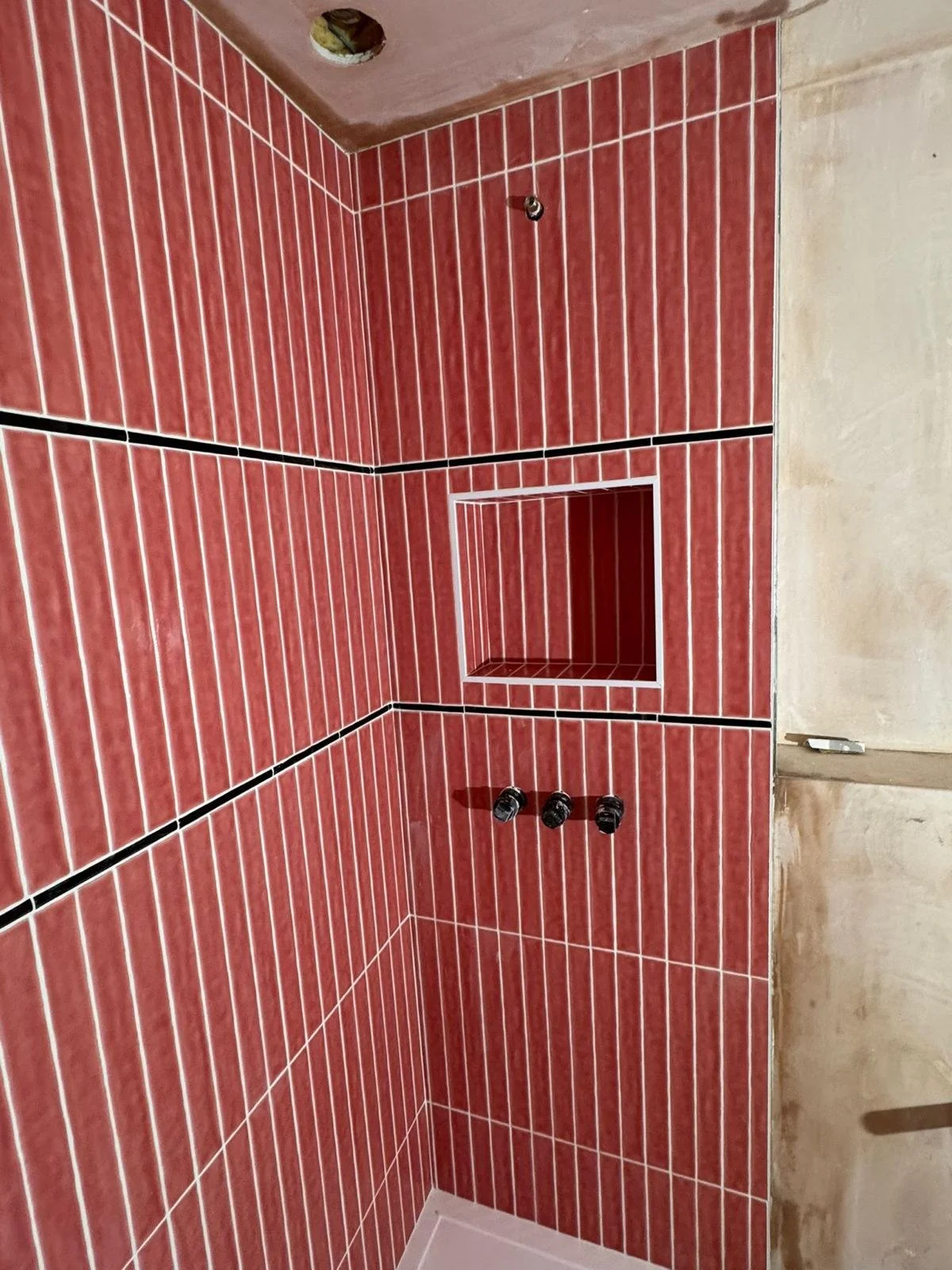 Shower Enclosure Tiling and Niche Tiling