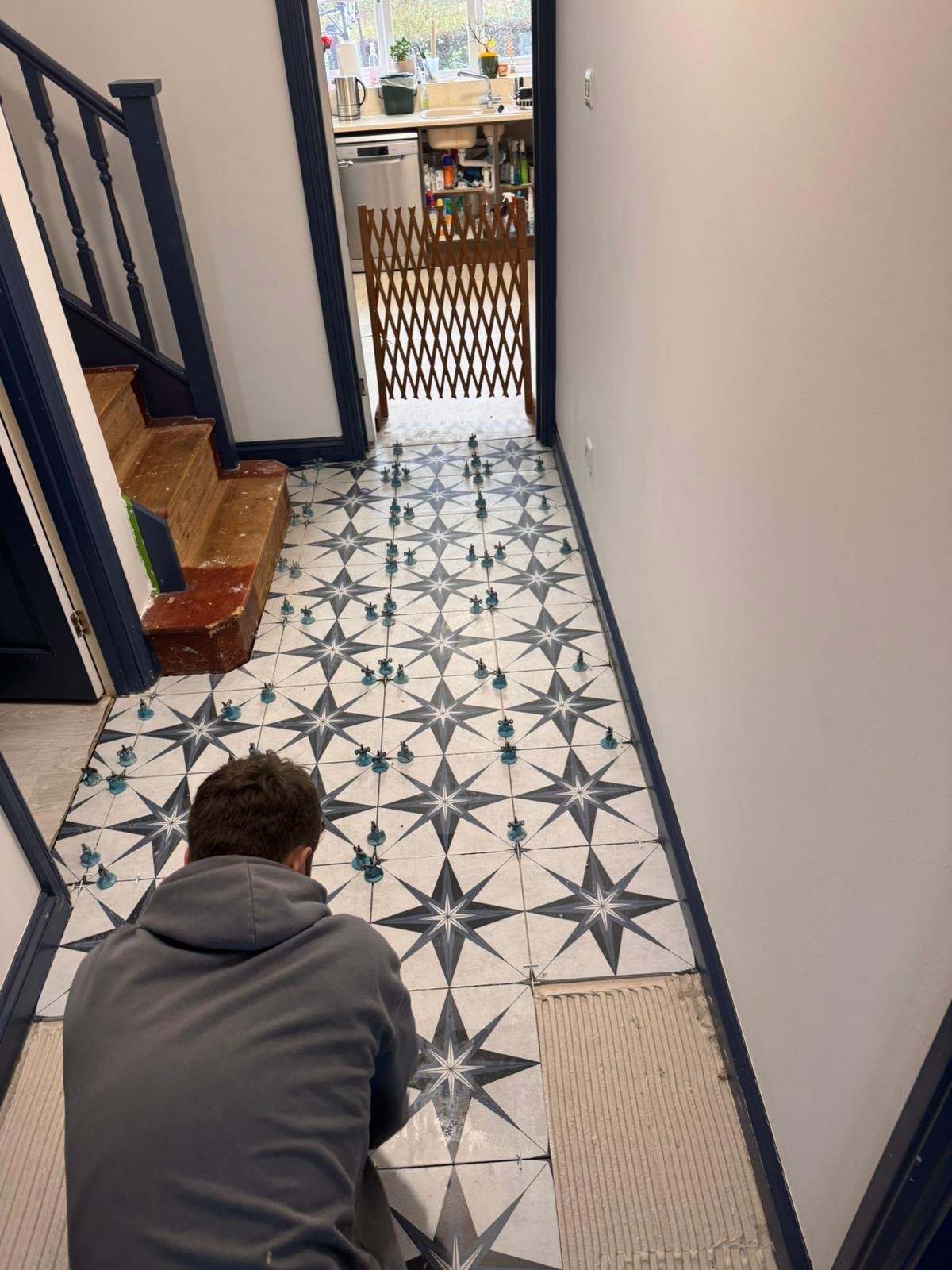 Patterned Floor Tiling