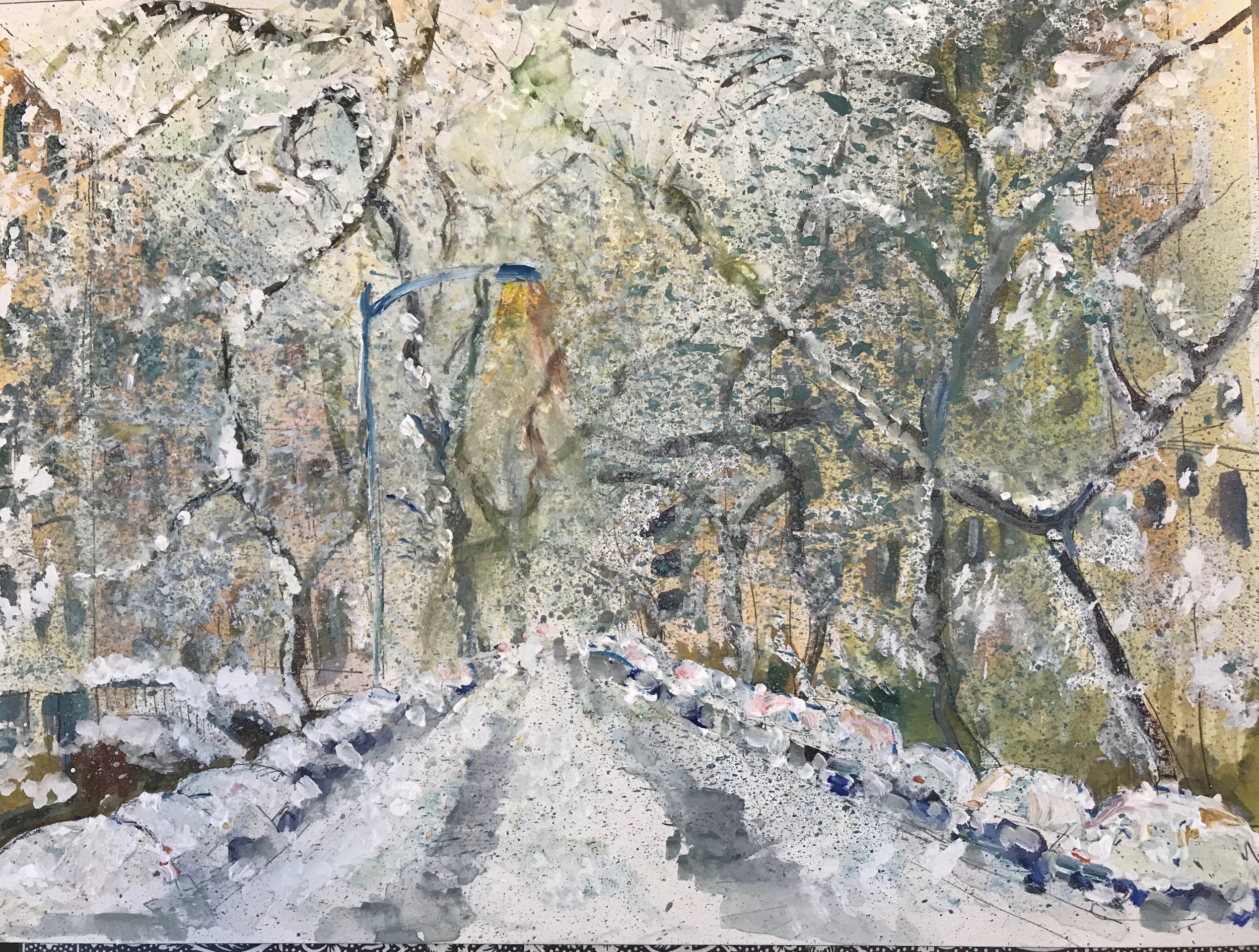 West Village Covered in Snow