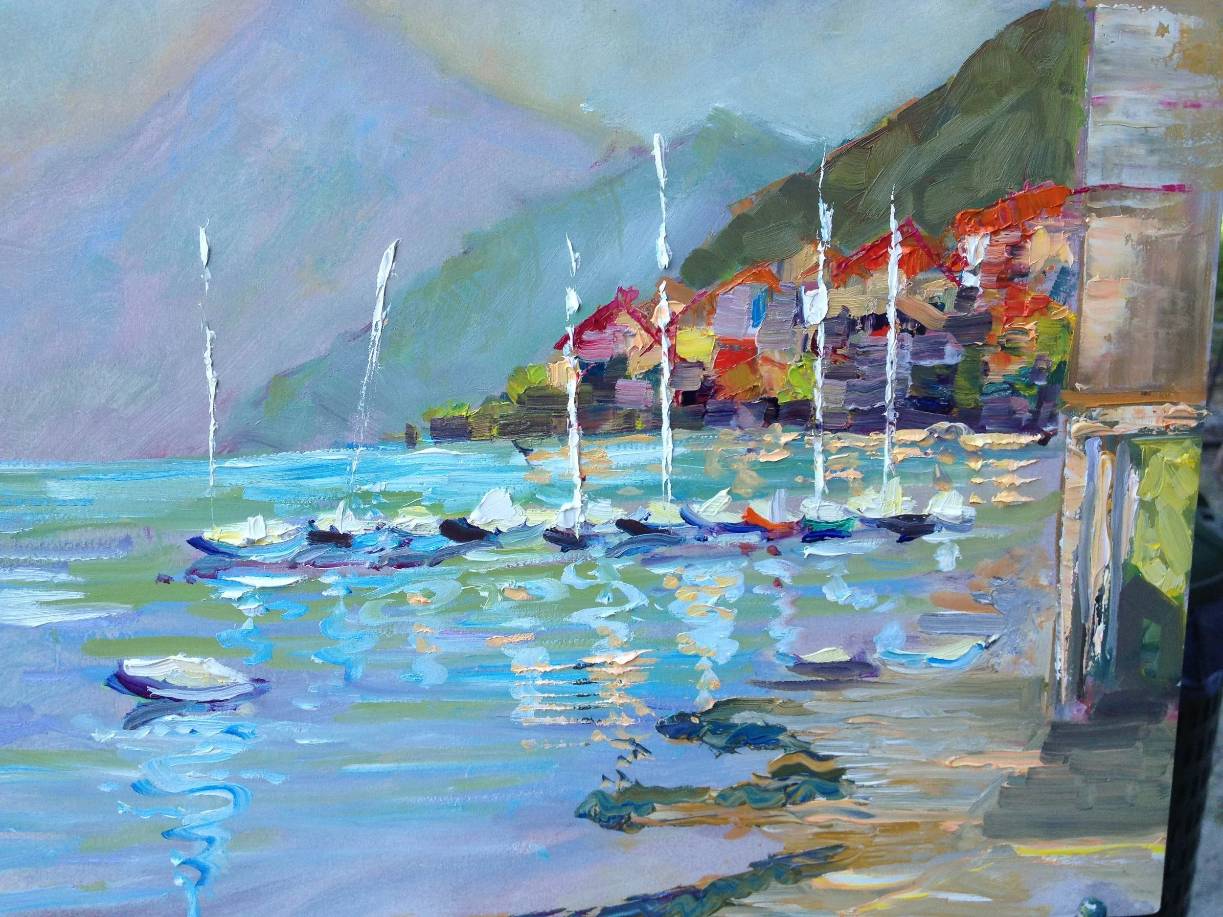 Seascape Lake Como Italy 