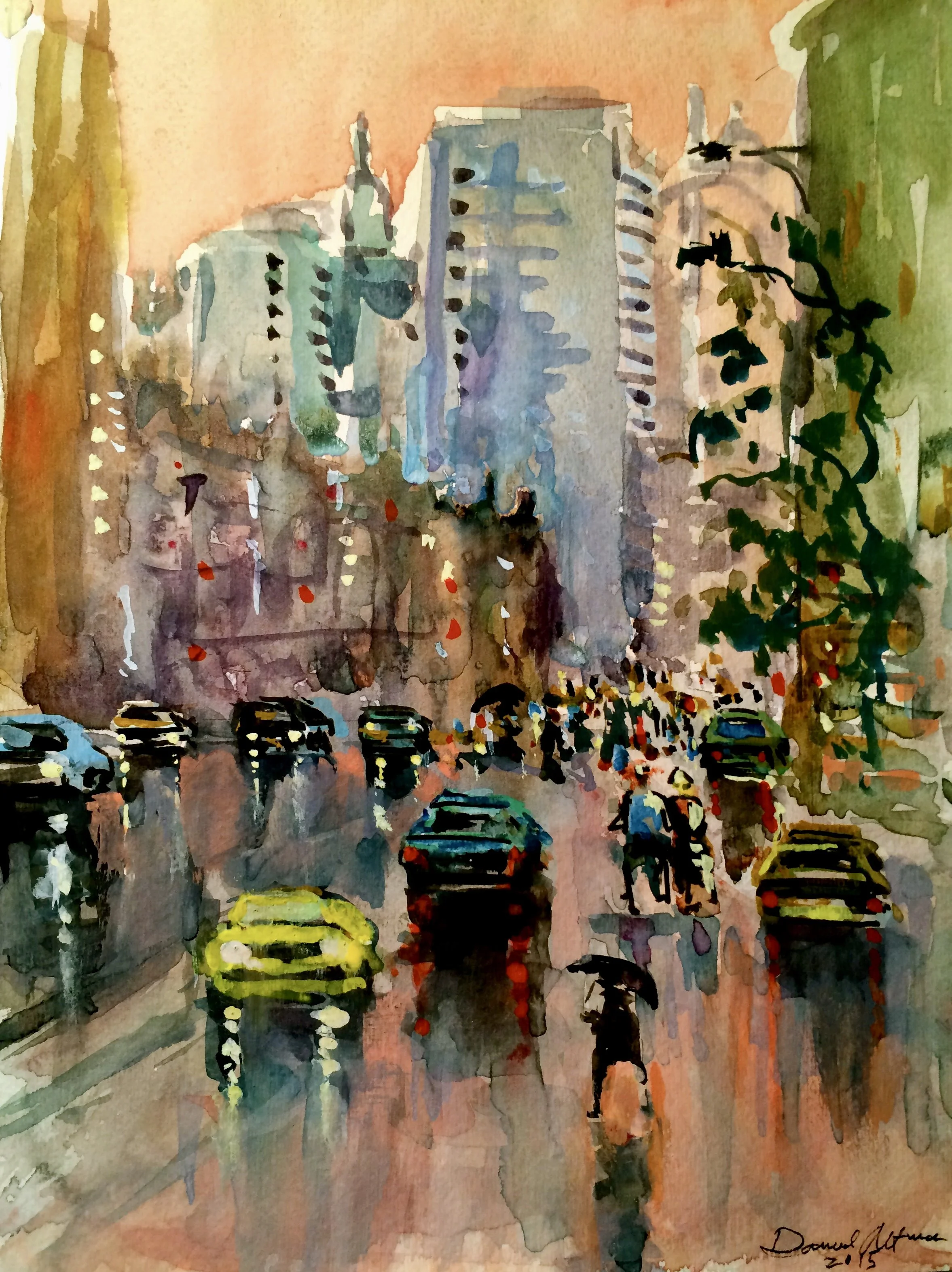 NYC Evening Rain 