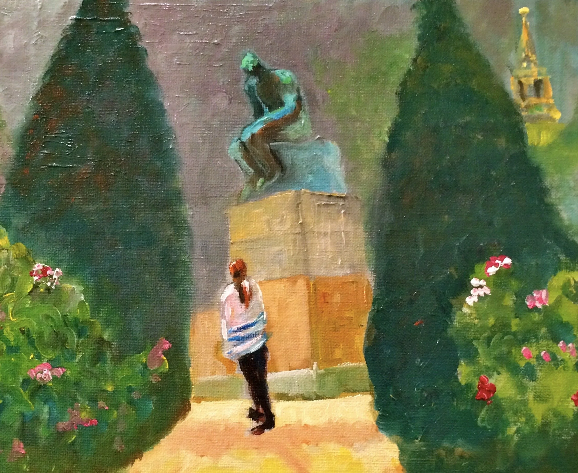 Meg and the Thinker 
