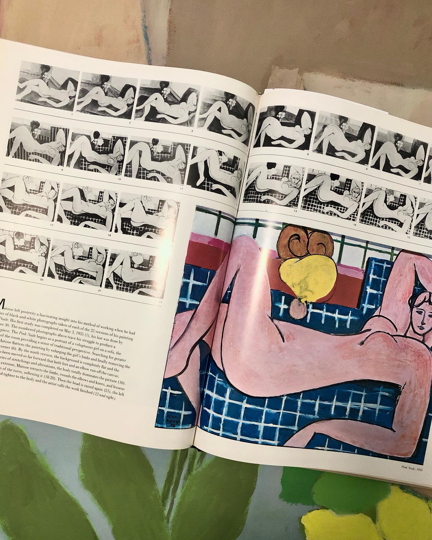 Love this peek into Matisse&rsquo;s process as he photographed all the variations of &ldquo;Pink Nude&rdquo; until he could call it finished. There are several along the way that I love, and it&rsquo;s fascinating to see where he landed. 🩷