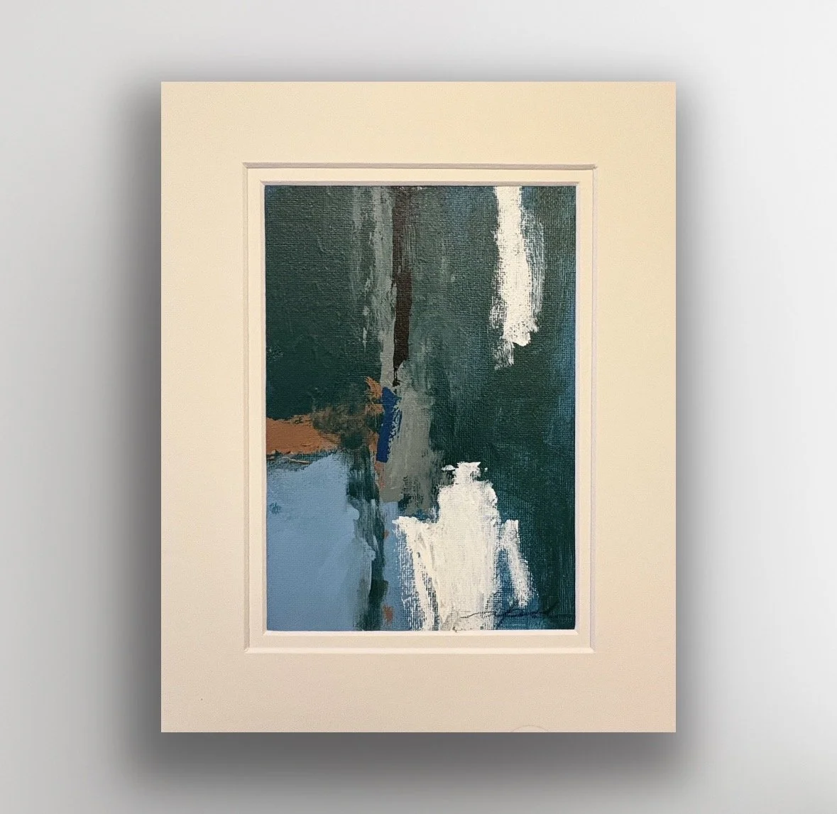 Petite Statements V No. 5, 8x10, acrylic on canvas board, double matted in off-white, 250.jpg