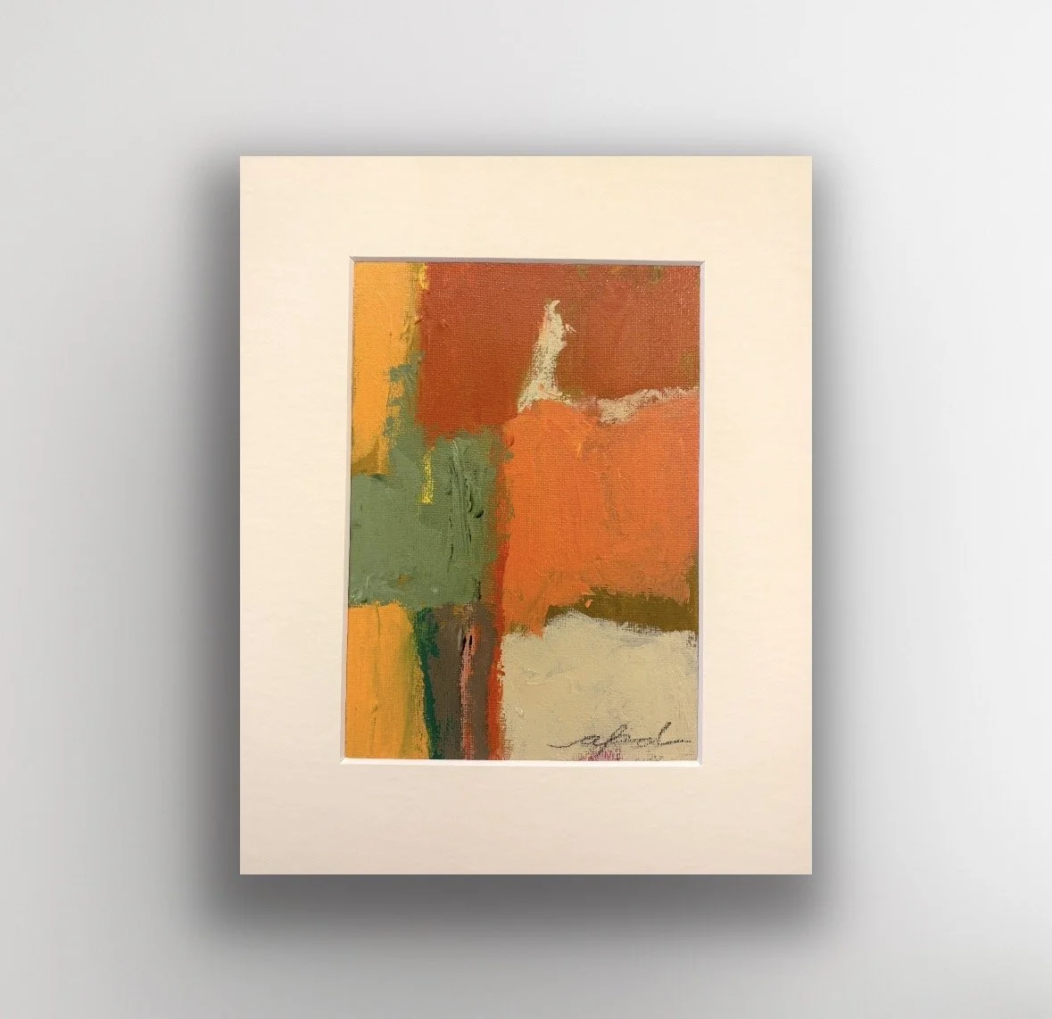 Petite Statements VI No. 14, 8x10, acrylic on canvas board, matted in off-white, 250.jpg
