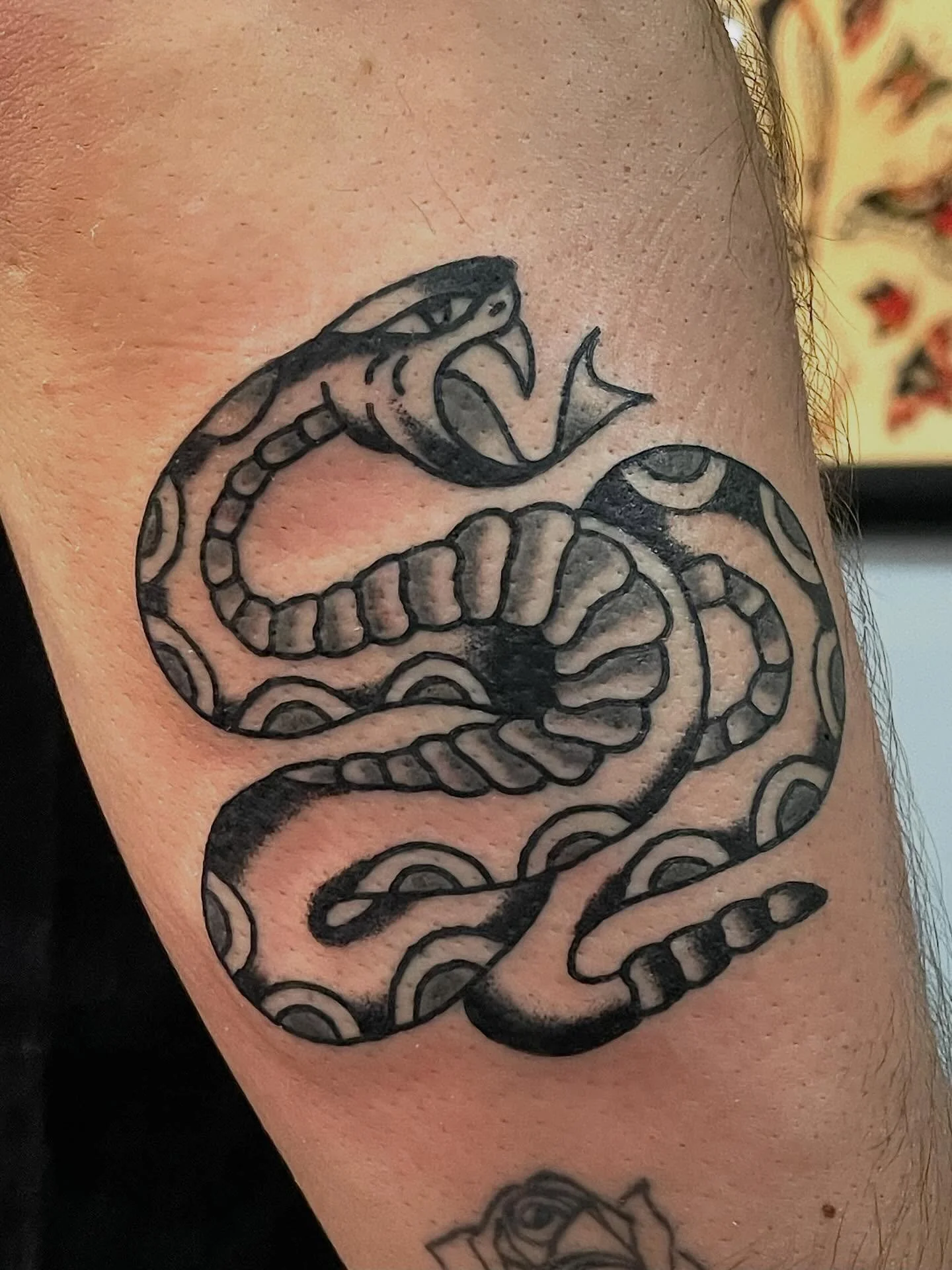 A fun one from me weekend at @deepseastattoo 🐍 Thanks to everyone who came out! ❤️