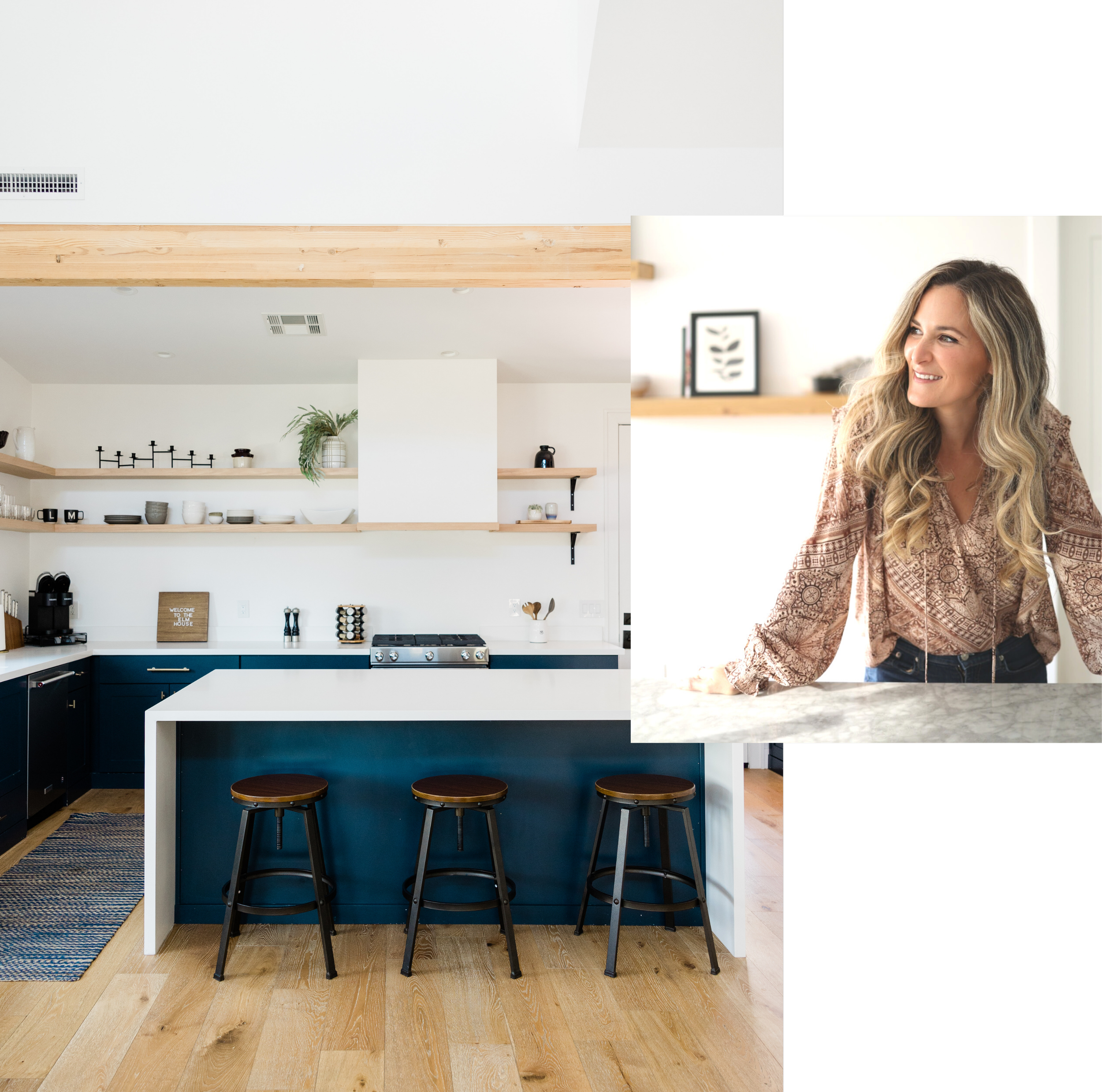 Jessica Miller looking over West LA kitchen