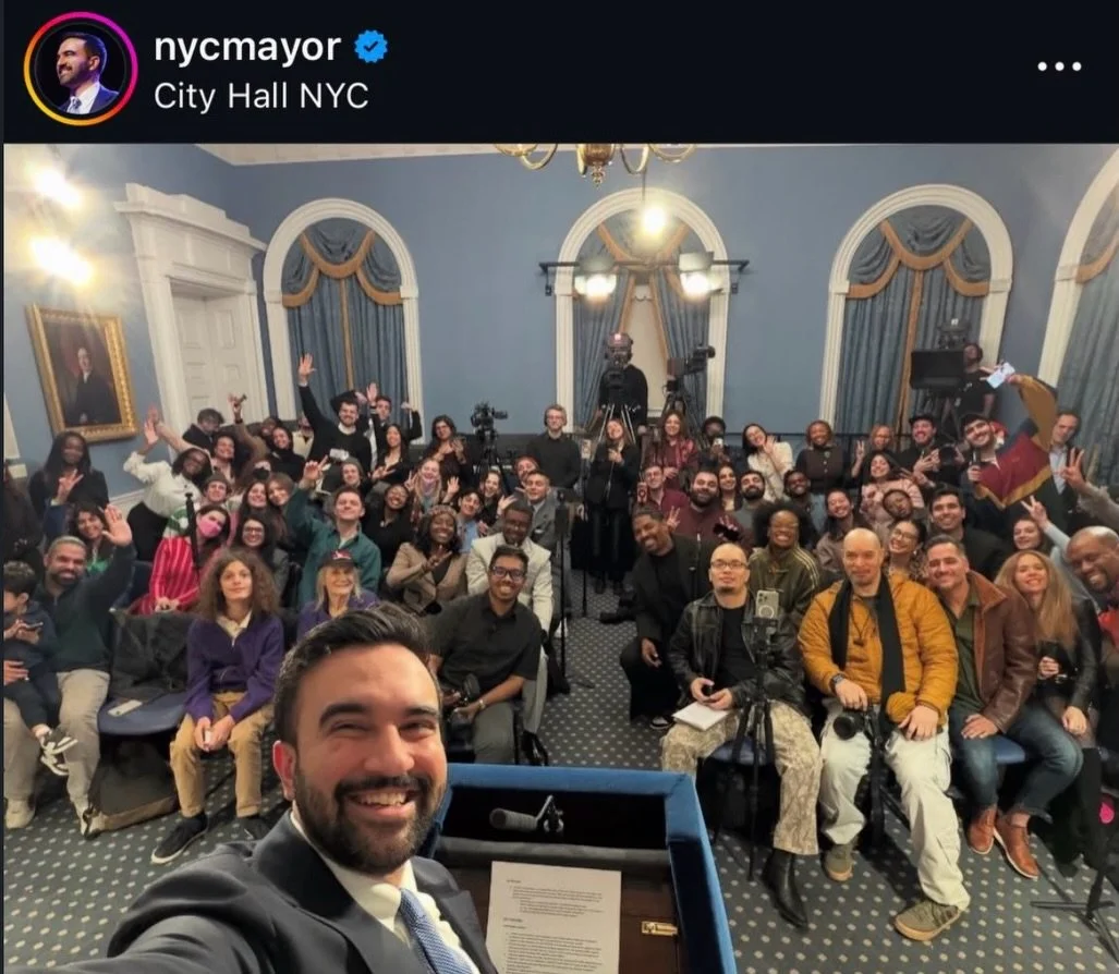 Yesterday the mayor of New York City took me and a small group of content creators on a tour of NY City Hall, which ended in a press conference with Mayor Mamdani and a larger group of creators (swipe for video ->). The social and political realit