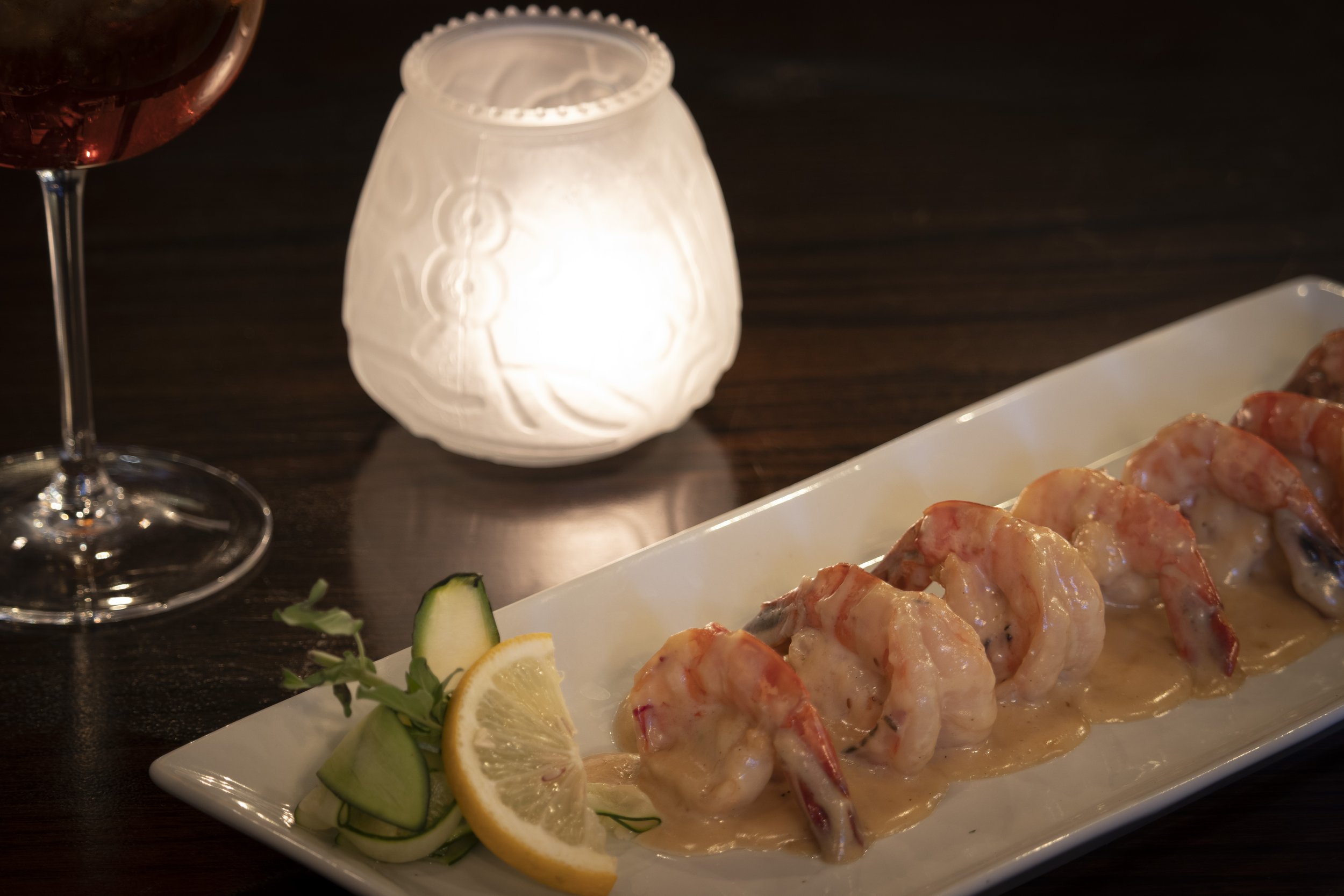 habenero shrimp and wine.JPG