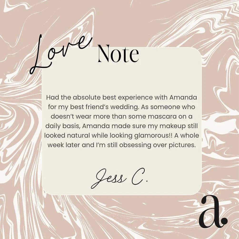 When the bridesmaid writes the cutest review and I&rsquo;m suddenly emotional 🥹 
&bull;&bull;
Nothing makes my day like a bridesmaid hyping me harder than her own group chat✨
&bull;&bull;
&bull;&bull;
Bride booked glam for the wedding and left her c