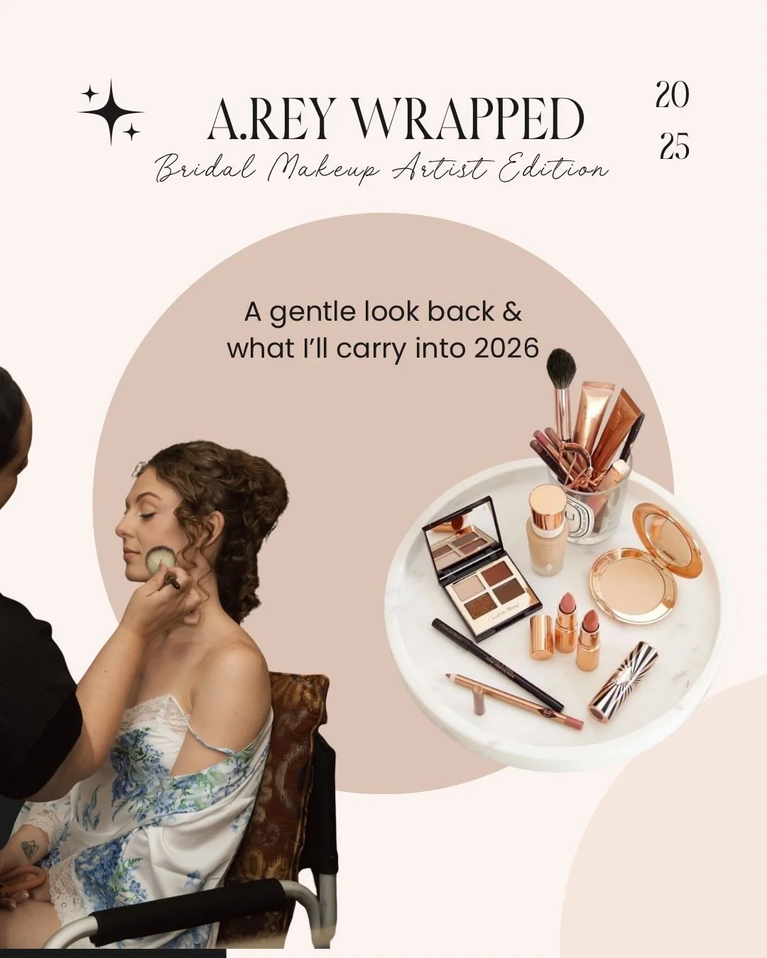 2025 said: booked, busy, and serving bridal glow like it&rsquo;s my cardio✨
&bull;&bull;
Swipe through my A.Rey wrap up and tell me which slide is your fave, because honestly?? I&rsquo;m shook at how many Arizona brides trusted me with their wedding 