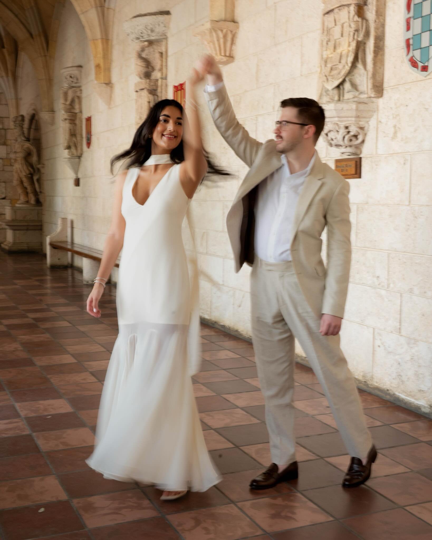 Dancing through life with my favorite person 💫🤍 If this is a dream, don&rsquo;t wake me up 💍✨