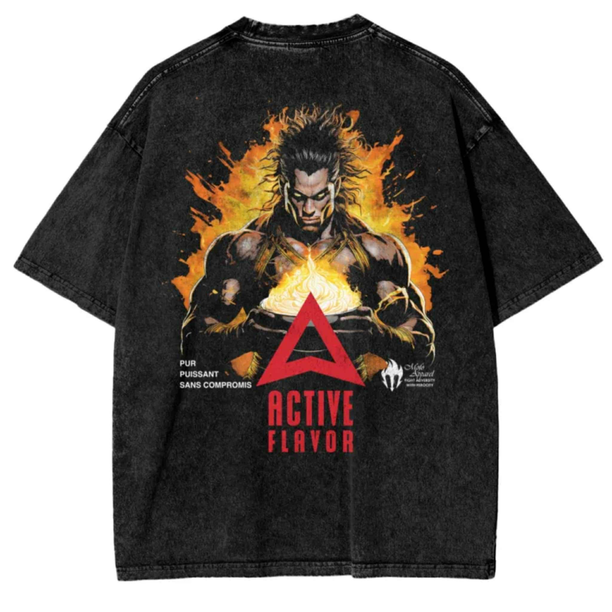T-shirt oversize Active Flavor - Back.jpg