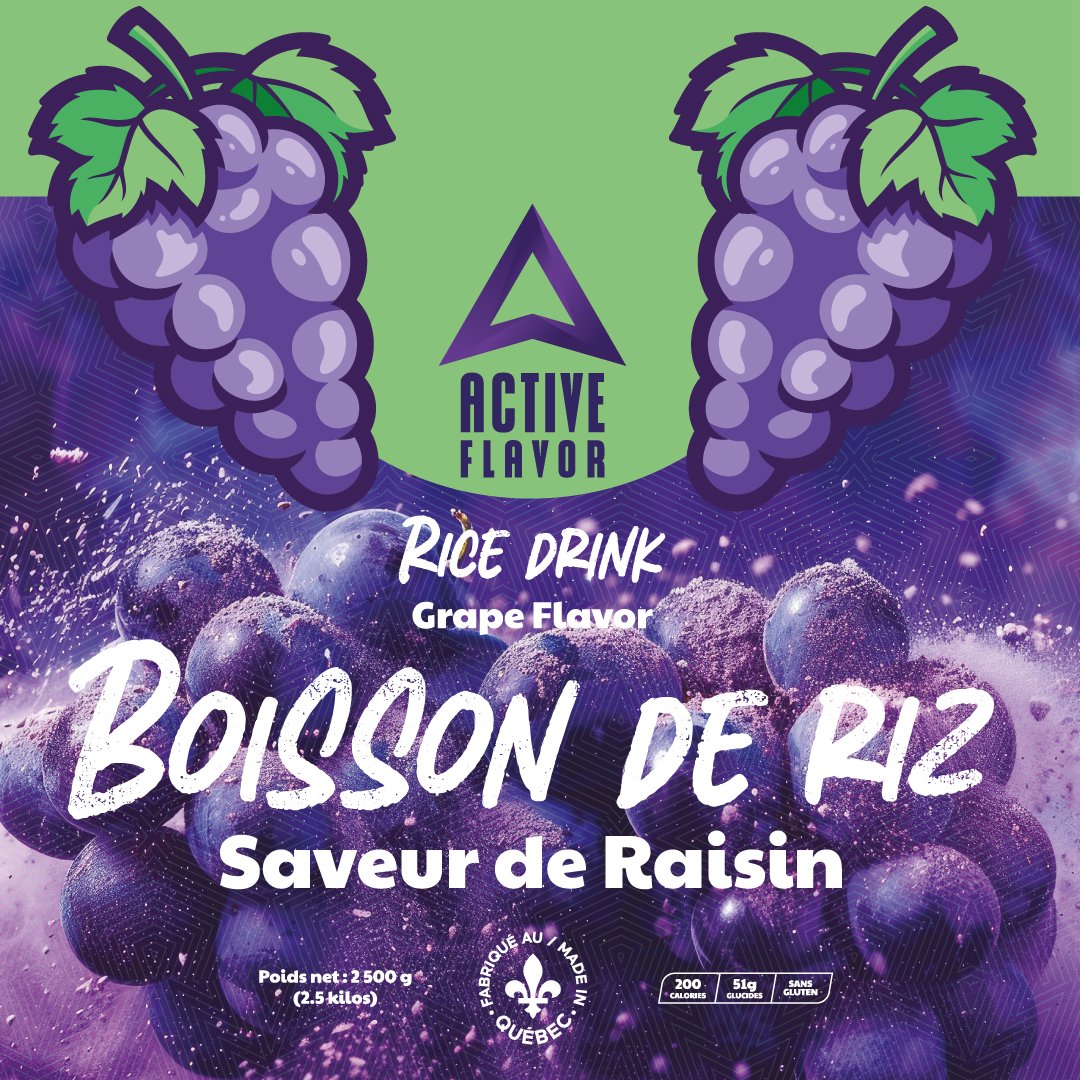 Boisson de riz saveur raisin 2.5 kilos