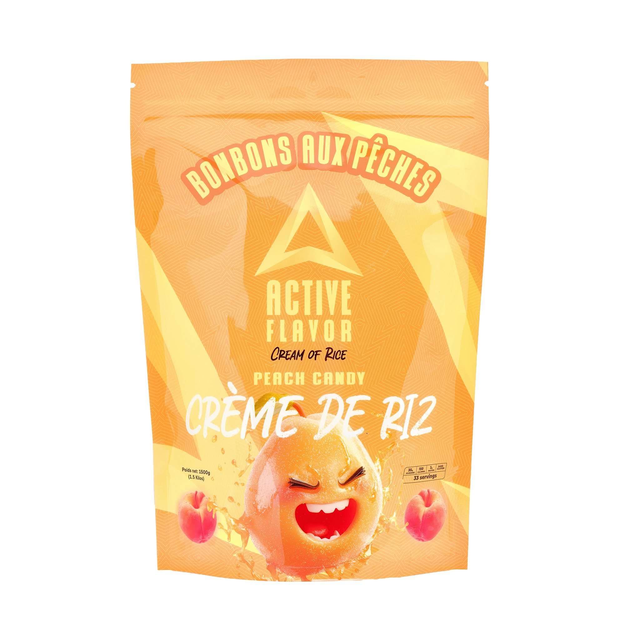 Crème de riz saveur Bonbons aux Pêches 1,5 kilos