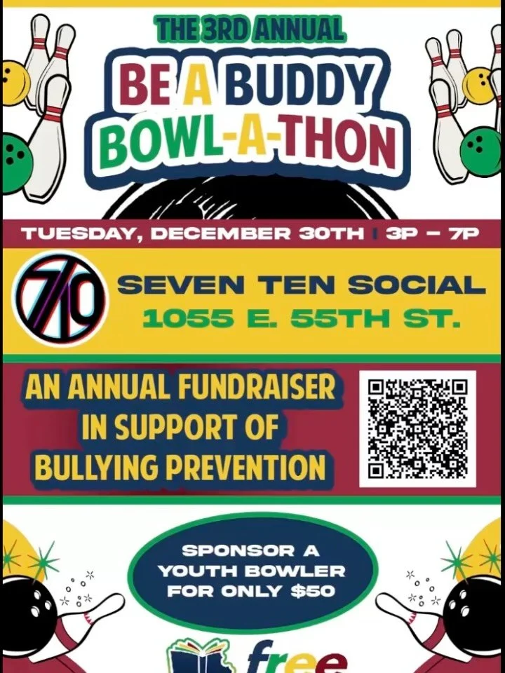 🎳 The 3rd Annual Be a Buddy-A-Thon is back

Join me and @freelunchacademy on Dec. 30th as we &ldquo;strike out bullying&rdquo; one frame at a time. 

I can&rsquo;t even bowl well but I killed it on the spades tables lol 
The last one I pulled up to&