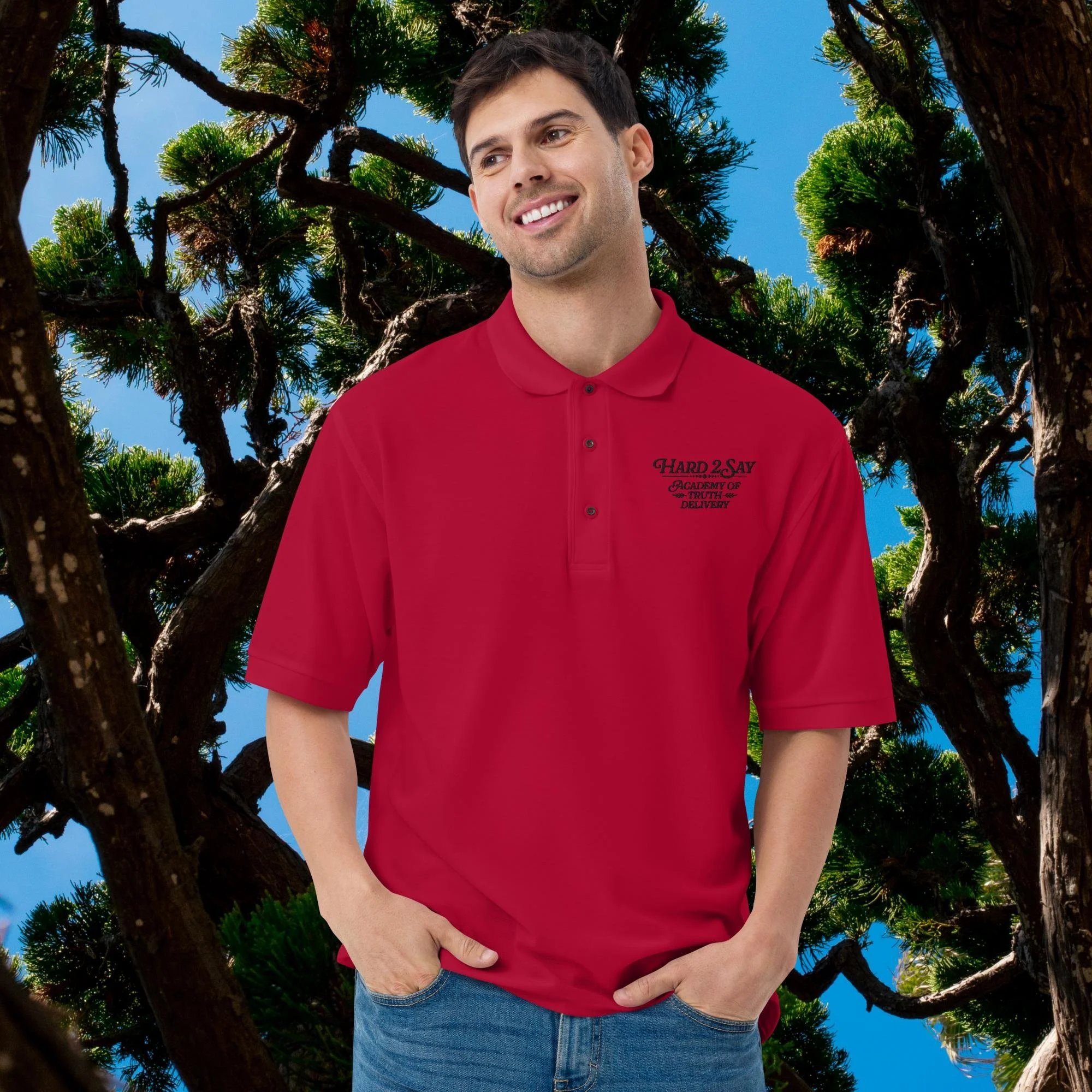 Hard 2 Say Academy Uniform Premium Polo