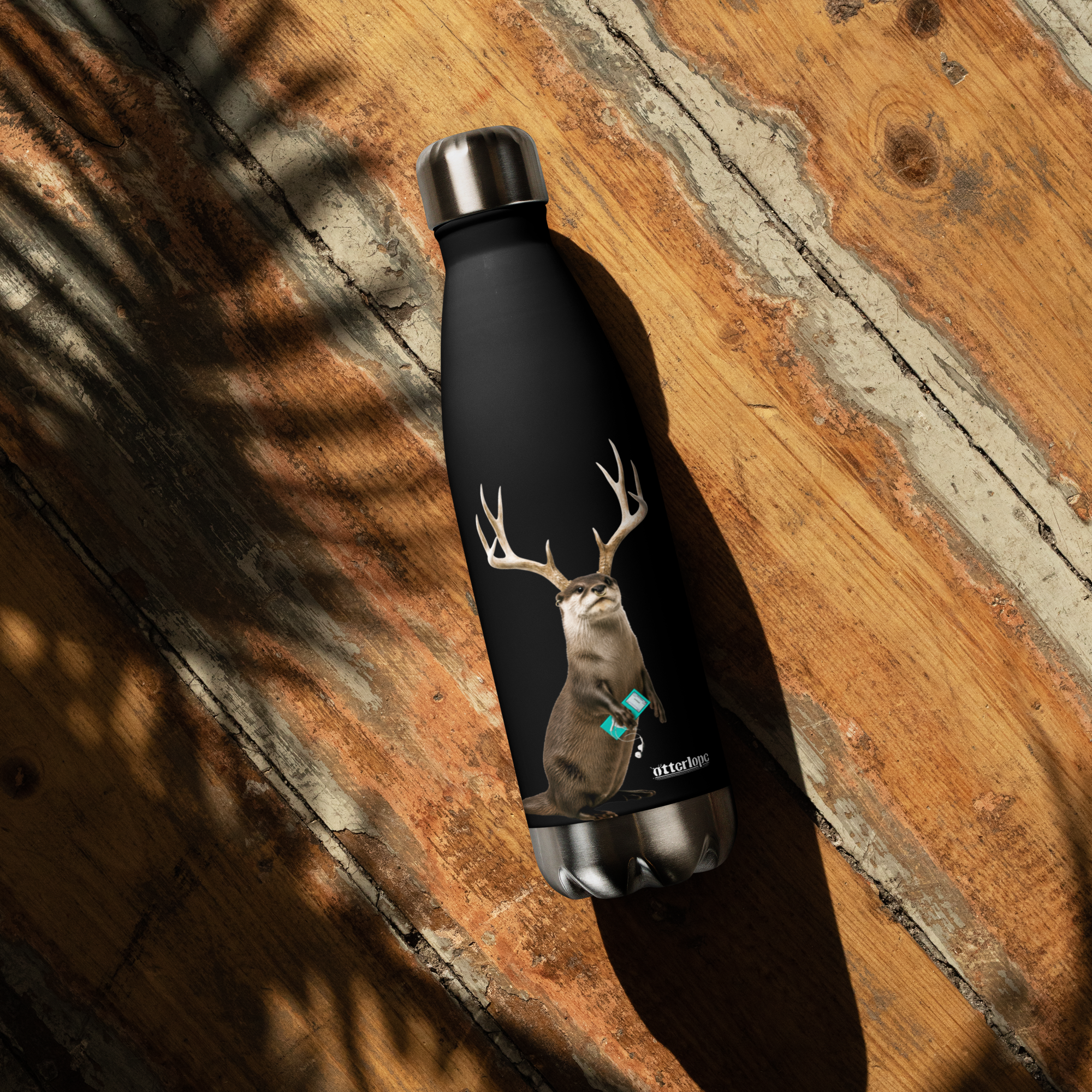 give an otterlope a steel water bottle