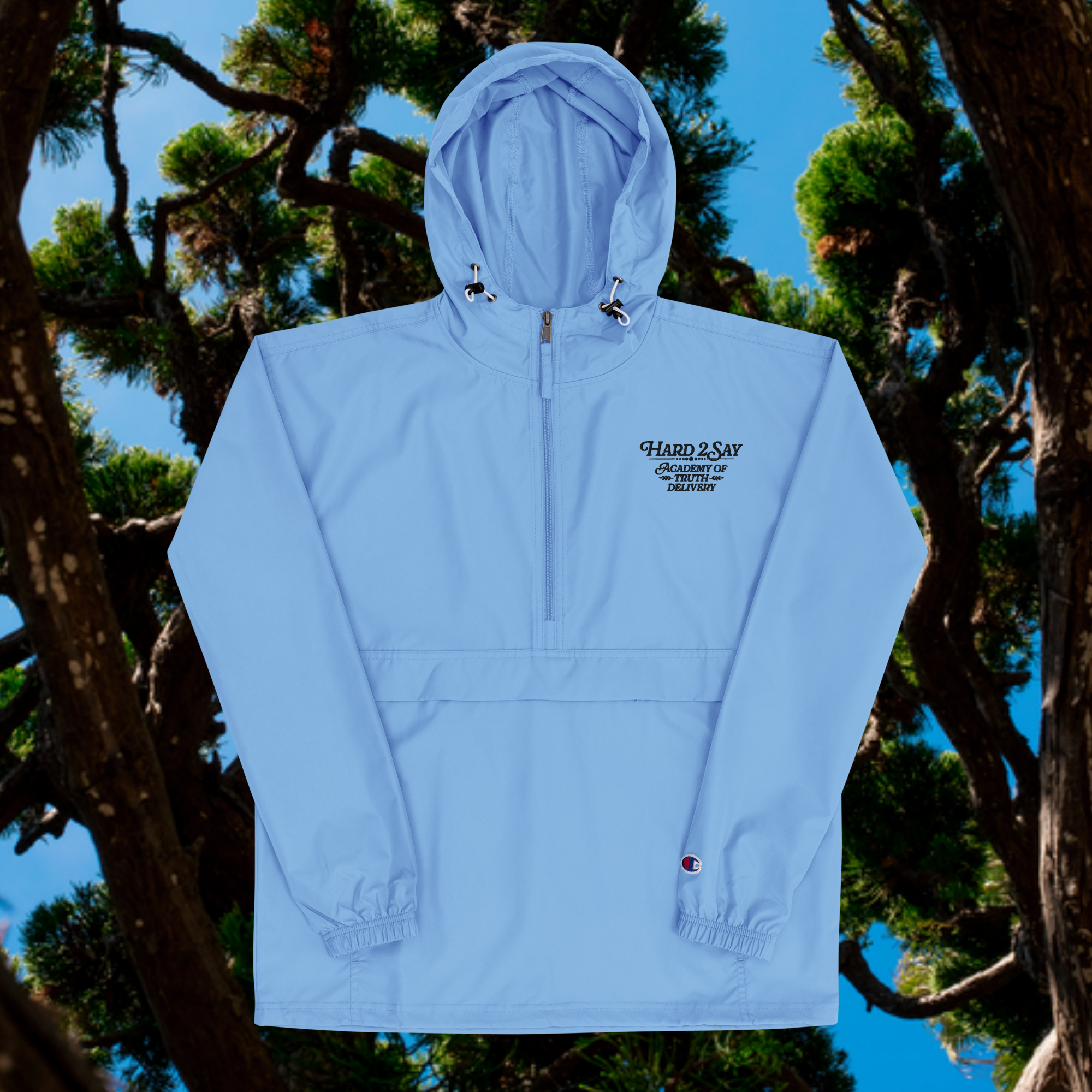 unisex-champion-packable-anorak-light-blue-front-6a8fe14e04c69.png