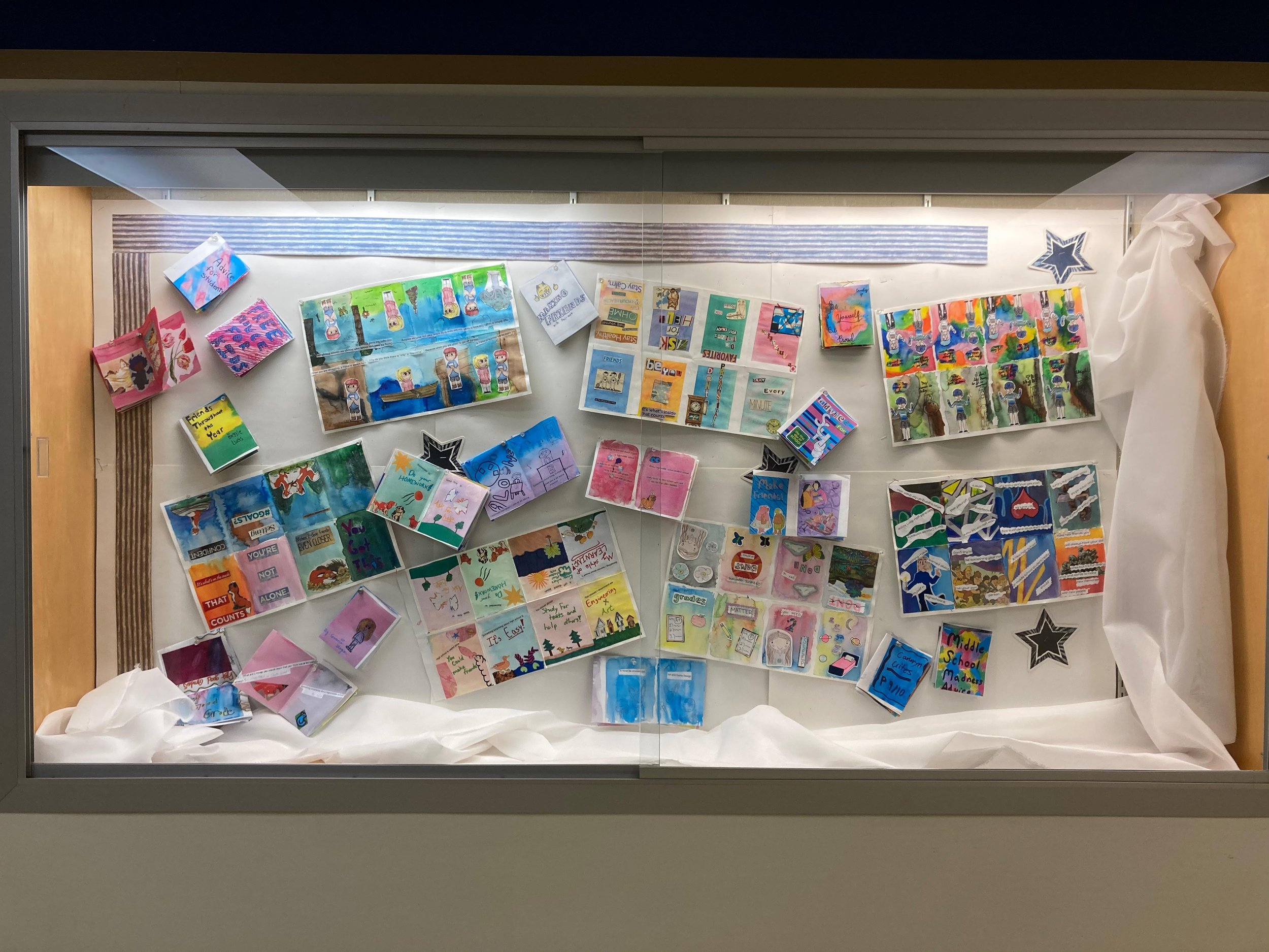 Library Display of Zines