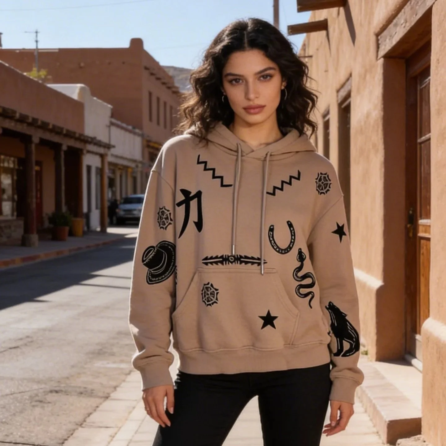 Upcycled Tan Secondhand 'H&M' Hoodie