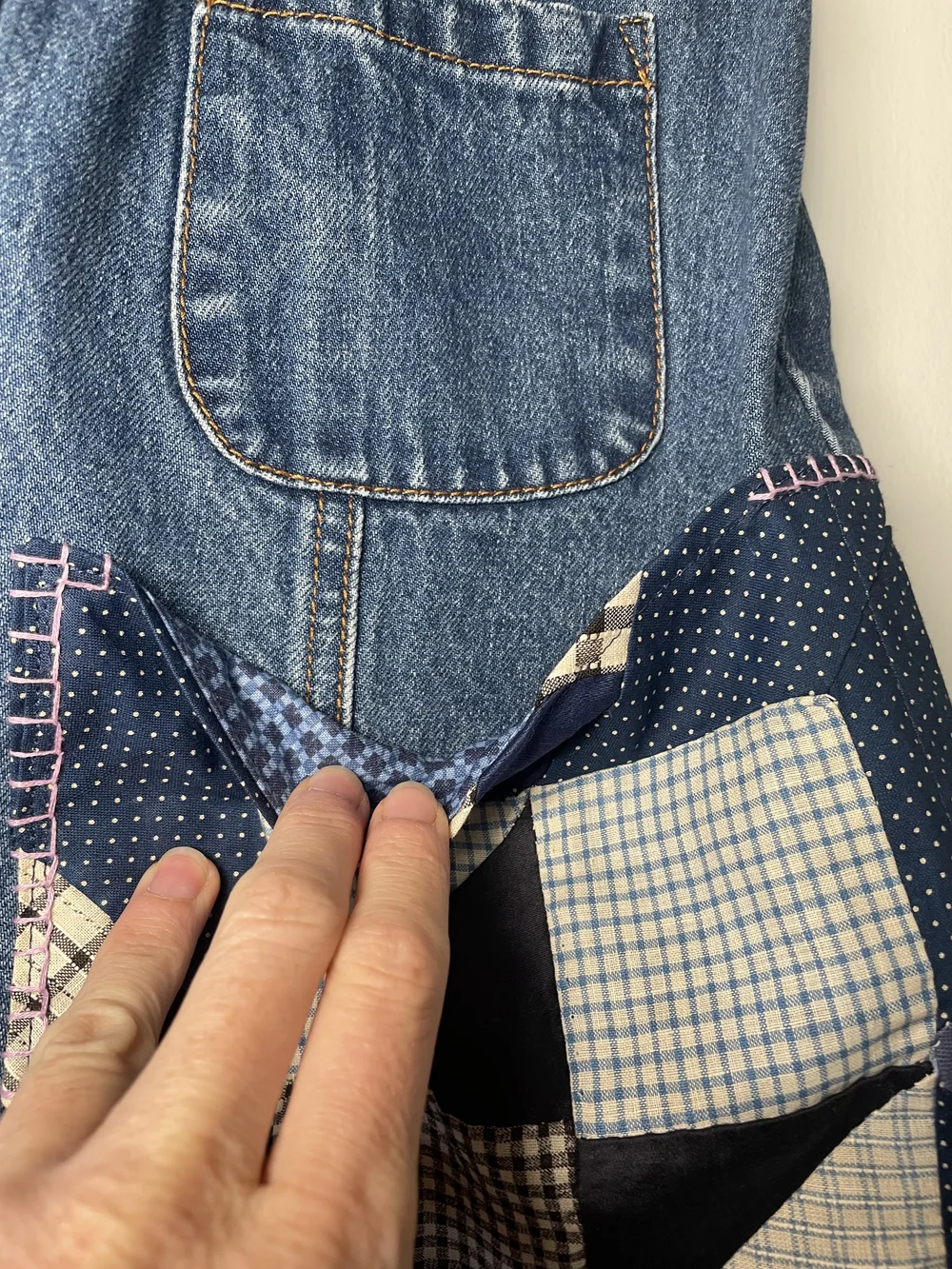 Upcycled Denim Skirt — KNOMAD TIGER x NICKI STEWART