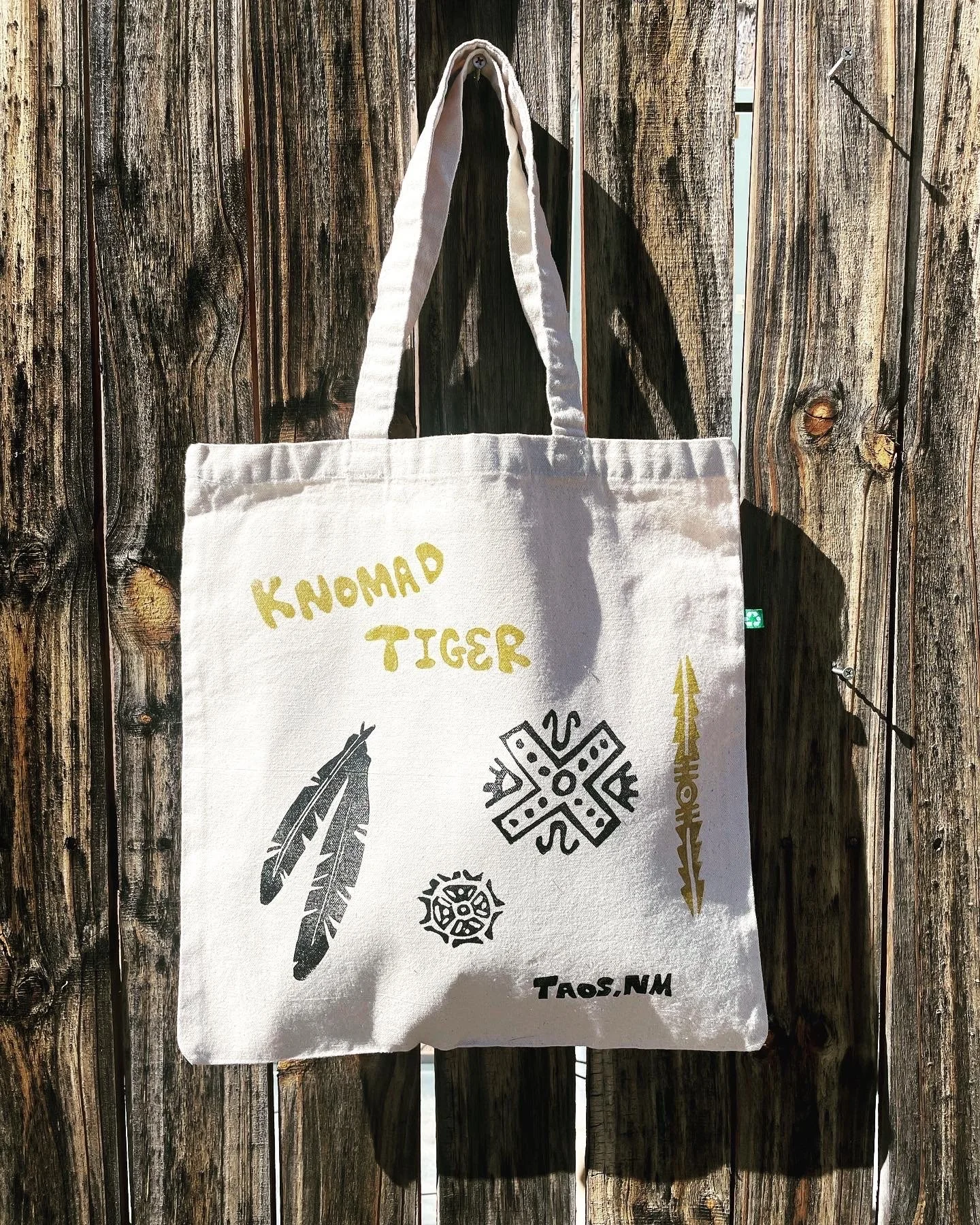 Tote Bag - Block Stamped Gold