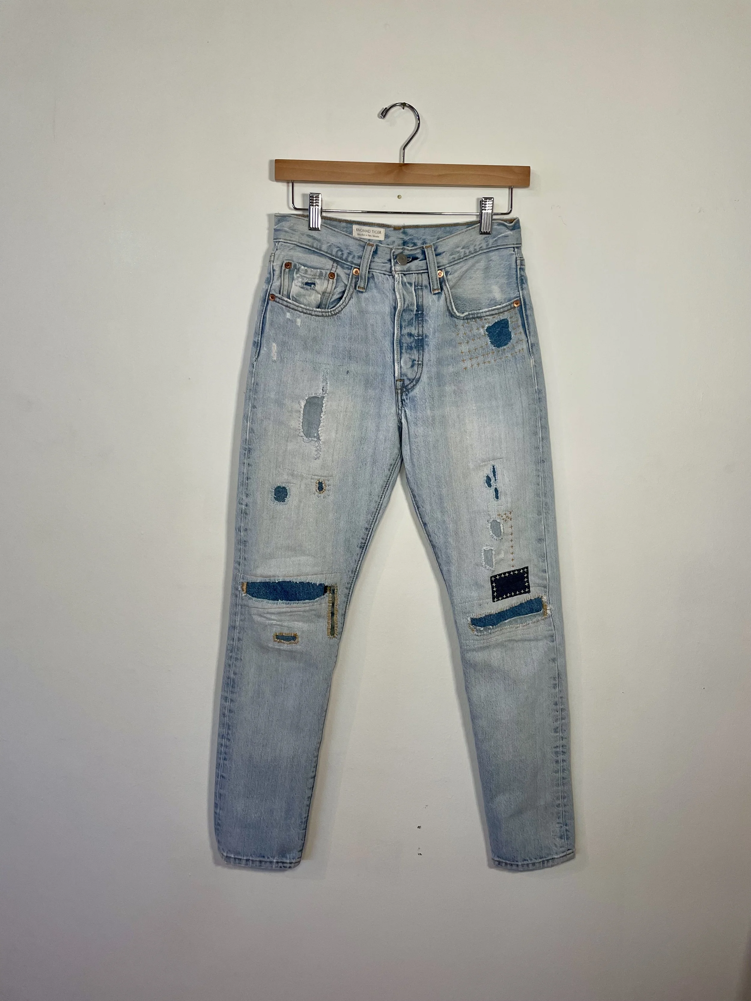 Upcycled Levis 501 Jeans Sz 27